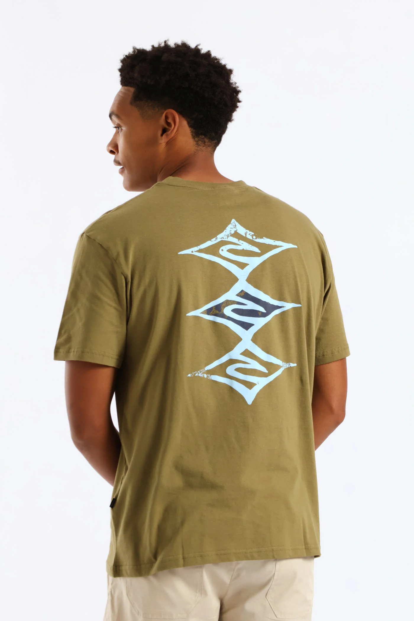 Cosmic Tides Tee - Olive - Image 3