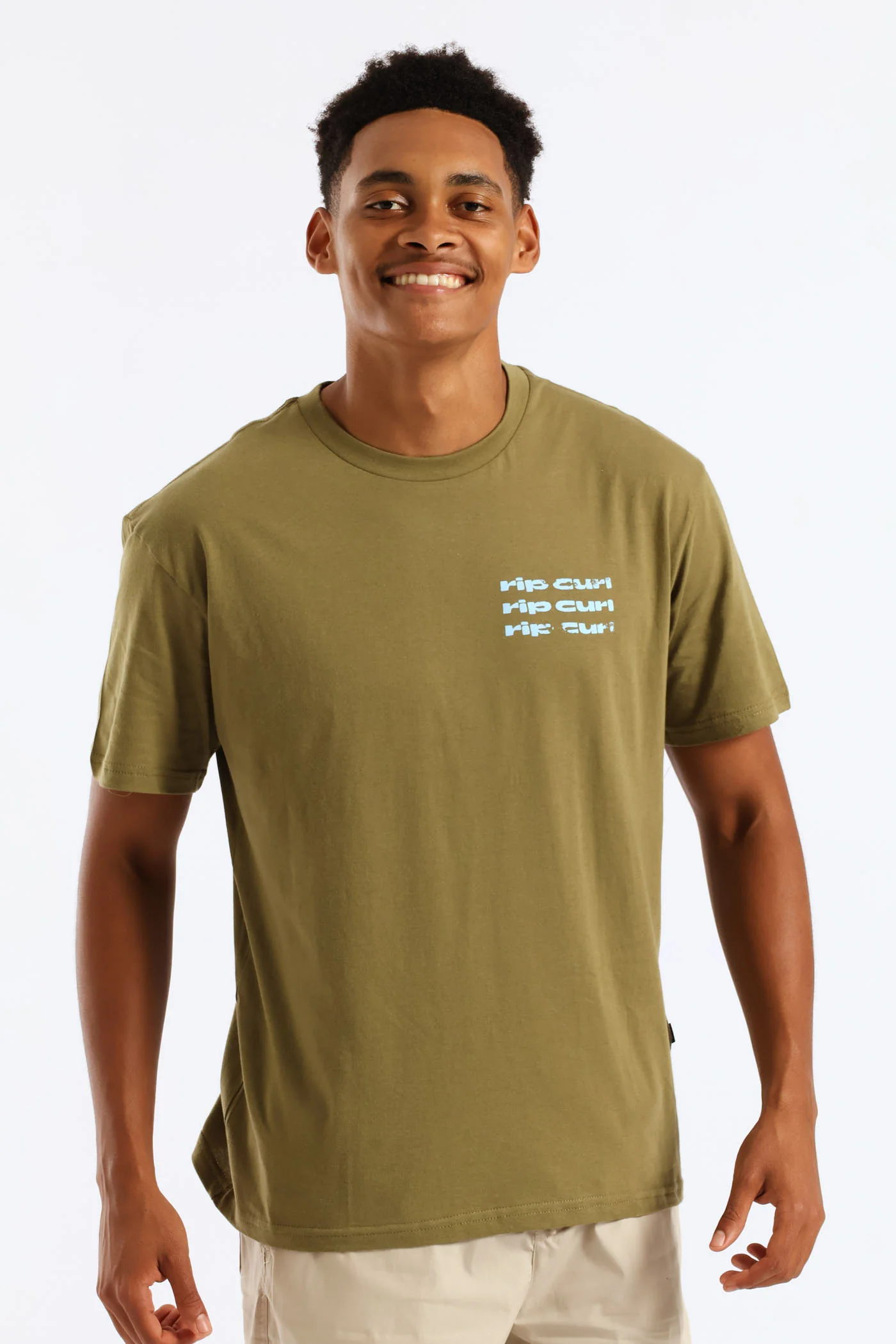 Cosmic Tides Tee - Olive - Image 4