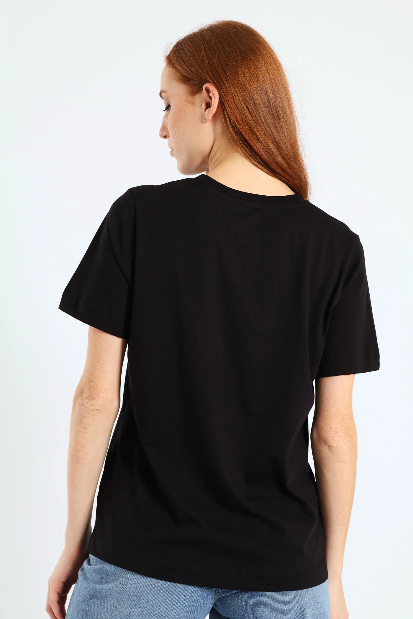 Cotton Boxy Tee - Black - Image 2
