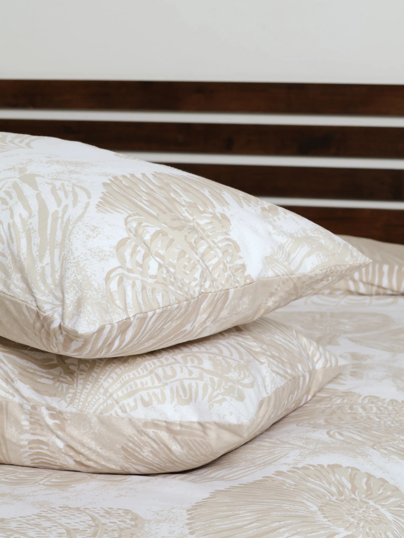 Cotton Mono Sea Shells Duvet Cover Set - Cream - Image 2