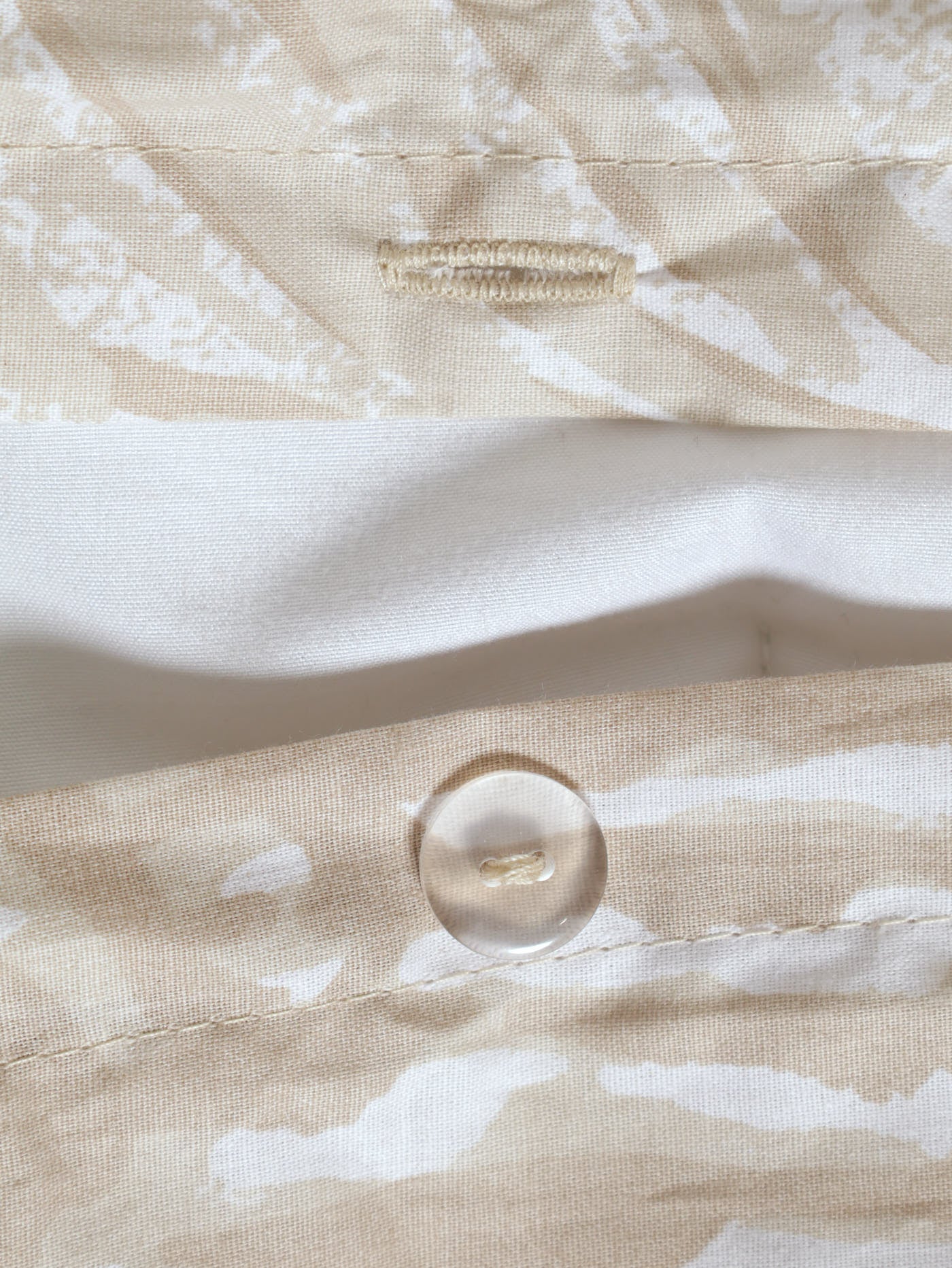 Cotton Mono Sea Shells Duvet Cover Set - Cream - Image 4