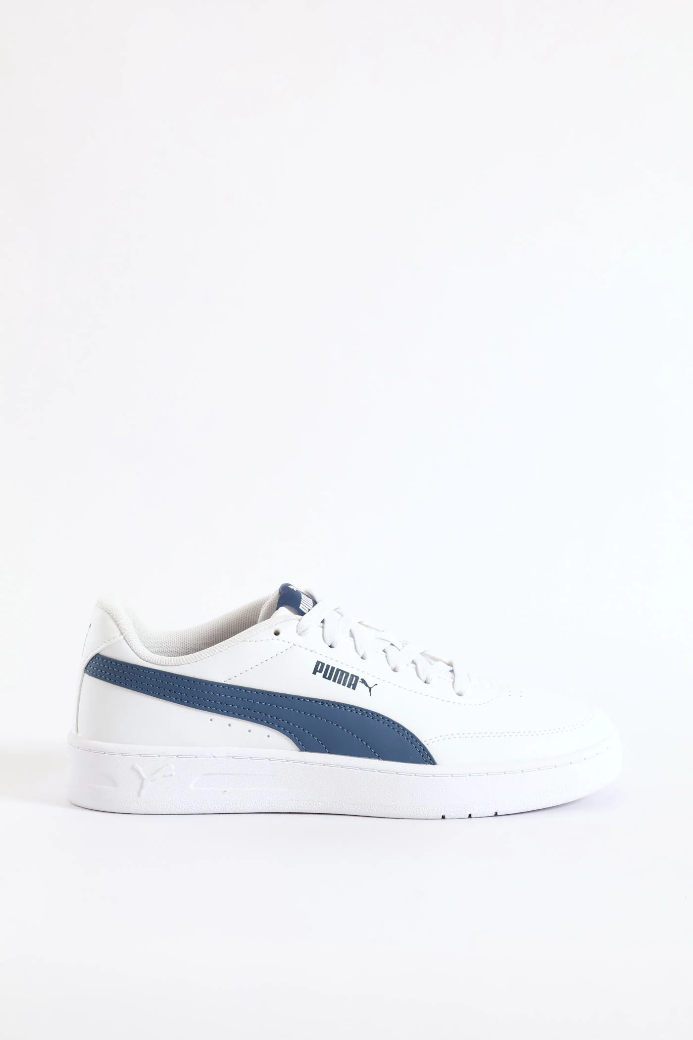 Court Classic Clean Sneaker - White/Blue - Image 3