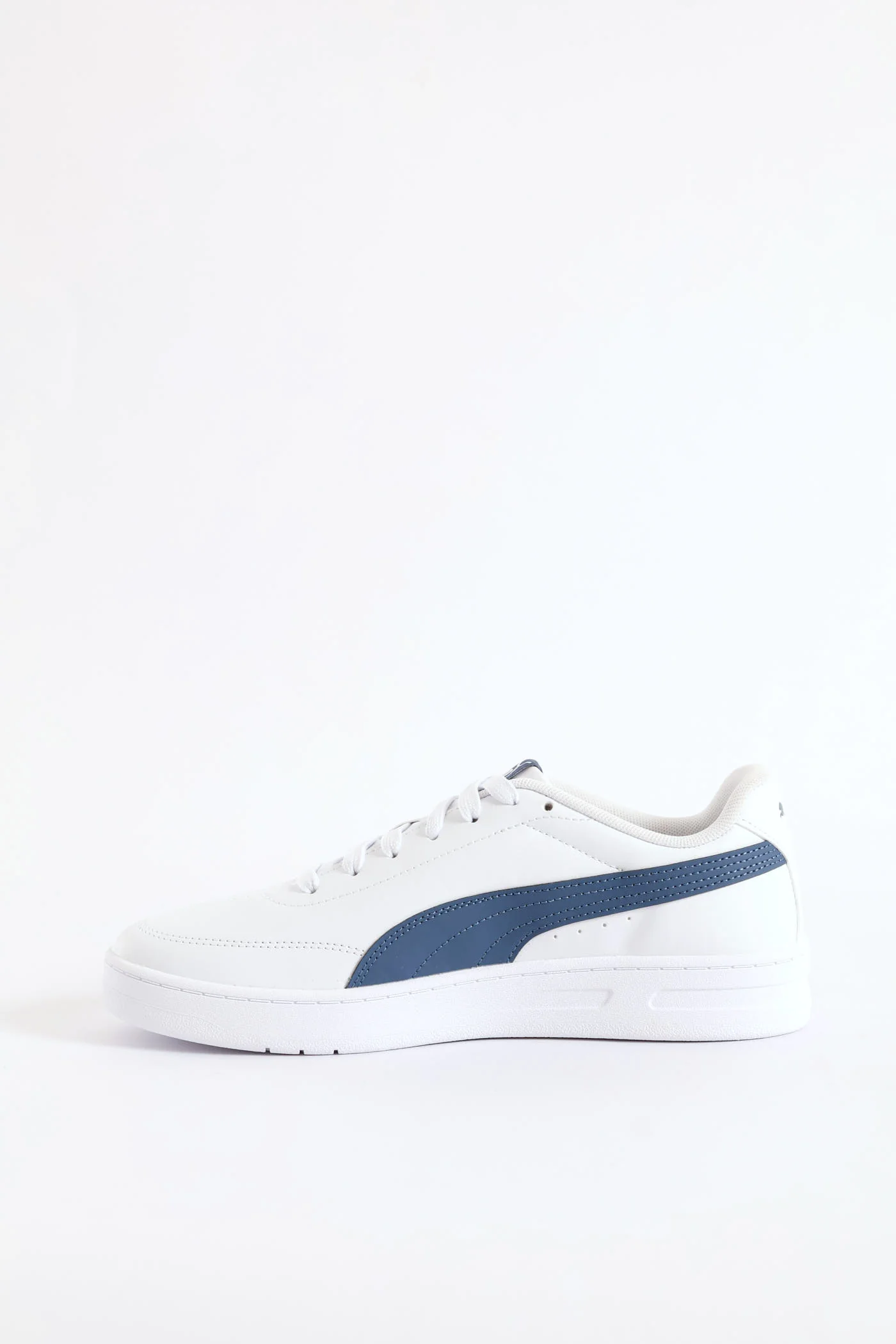 Court Classic Clean Sneaker - White/Blue - Image 4