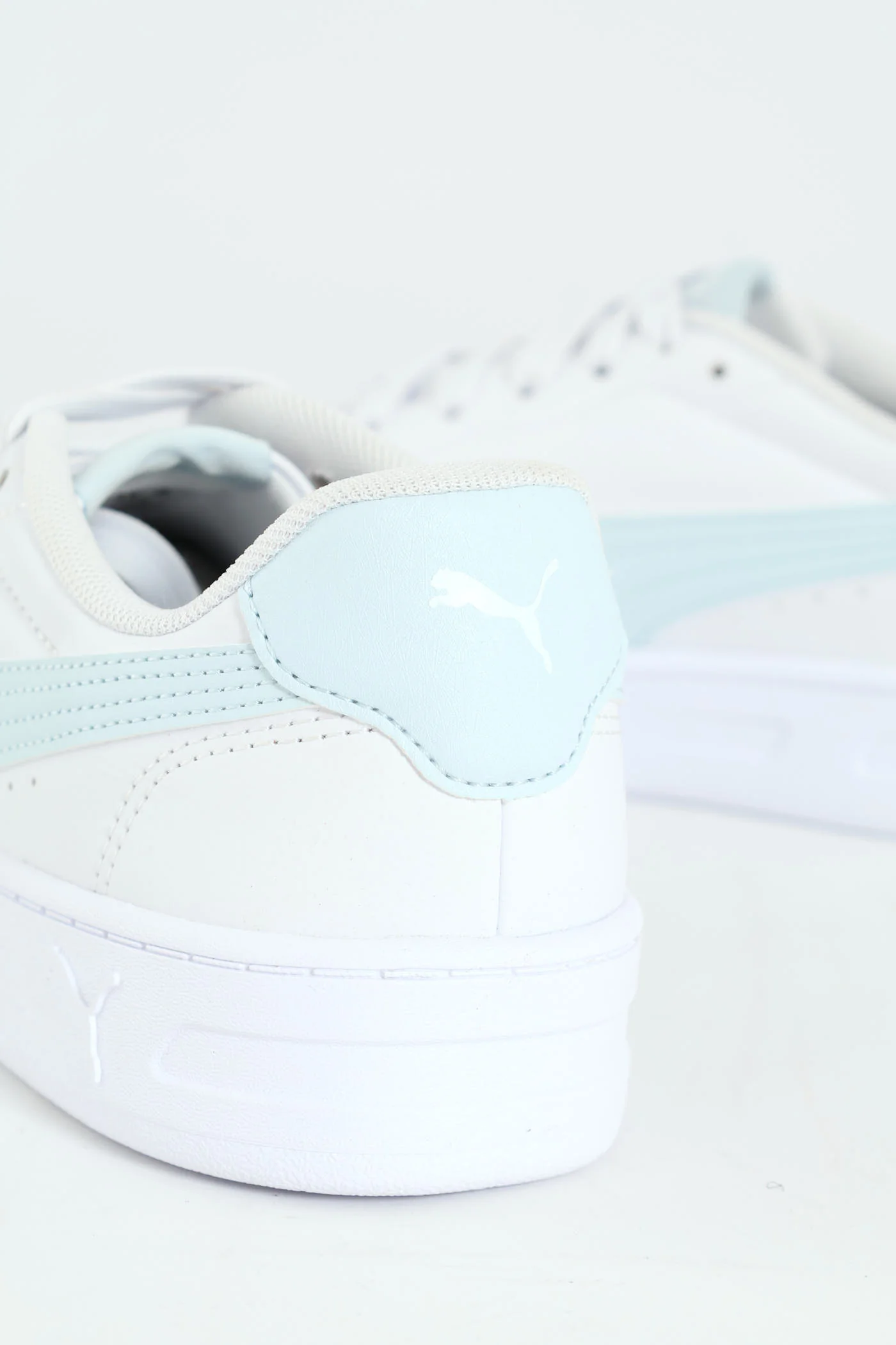 Court Lally Sneaker - White/Light Blue - Image 5