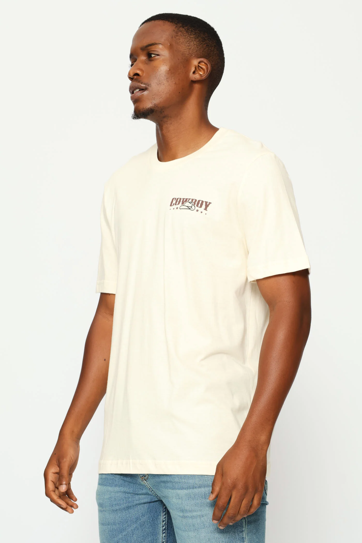 Cowboy T-Shirt - Ecru - Image 4