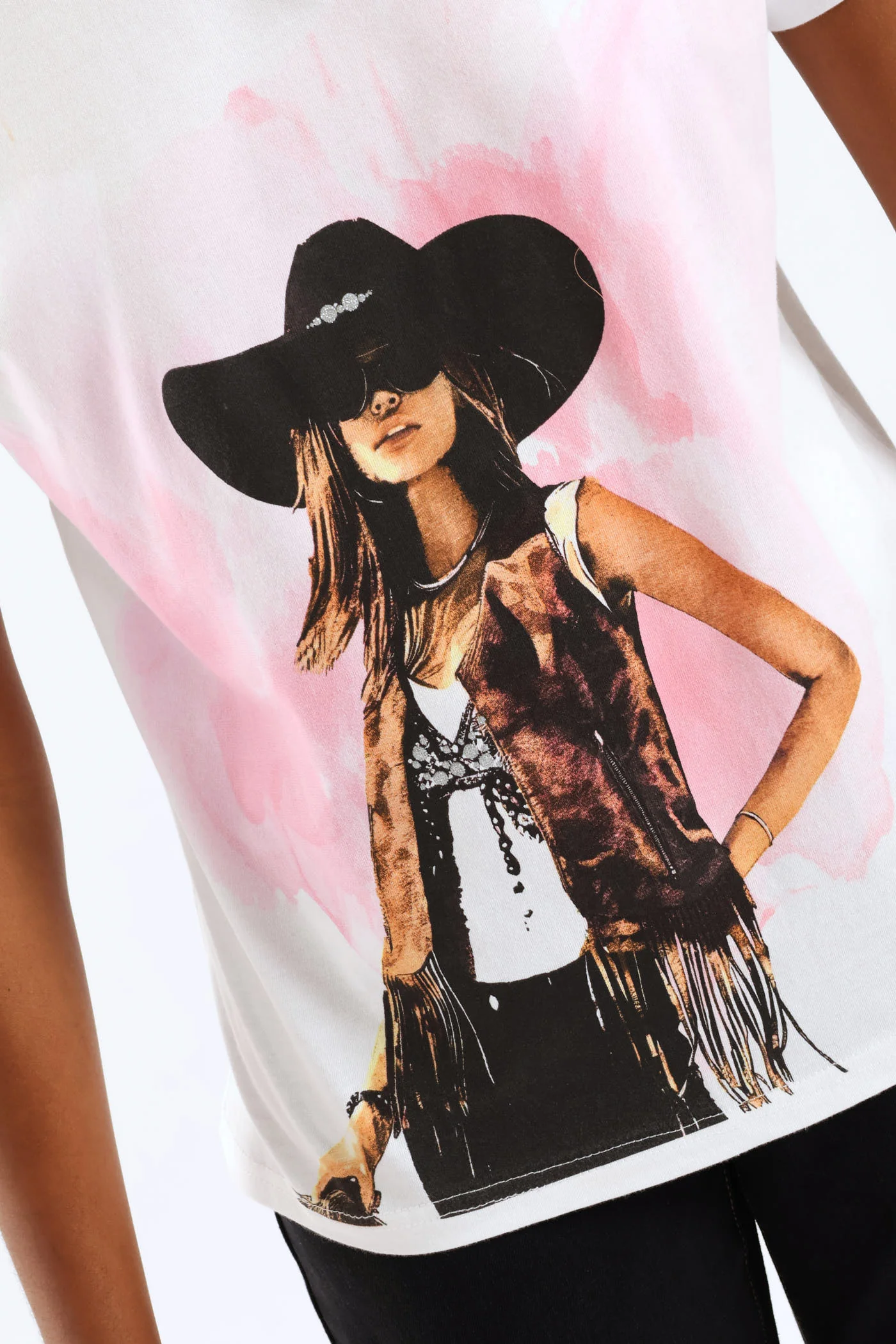 Cowgirl Foil Tee - White - Image 2