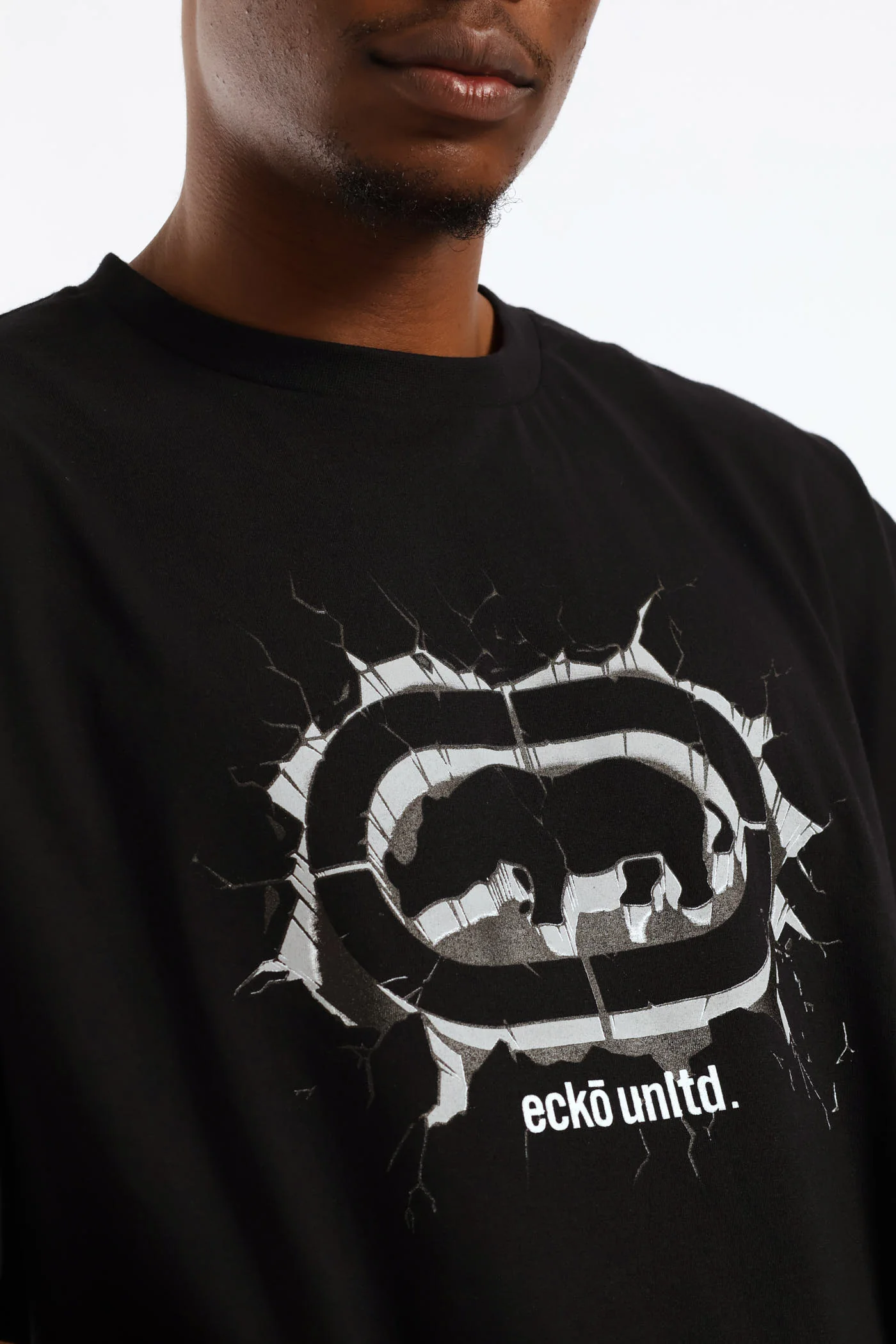 Cracked Tee - Black - Image 2