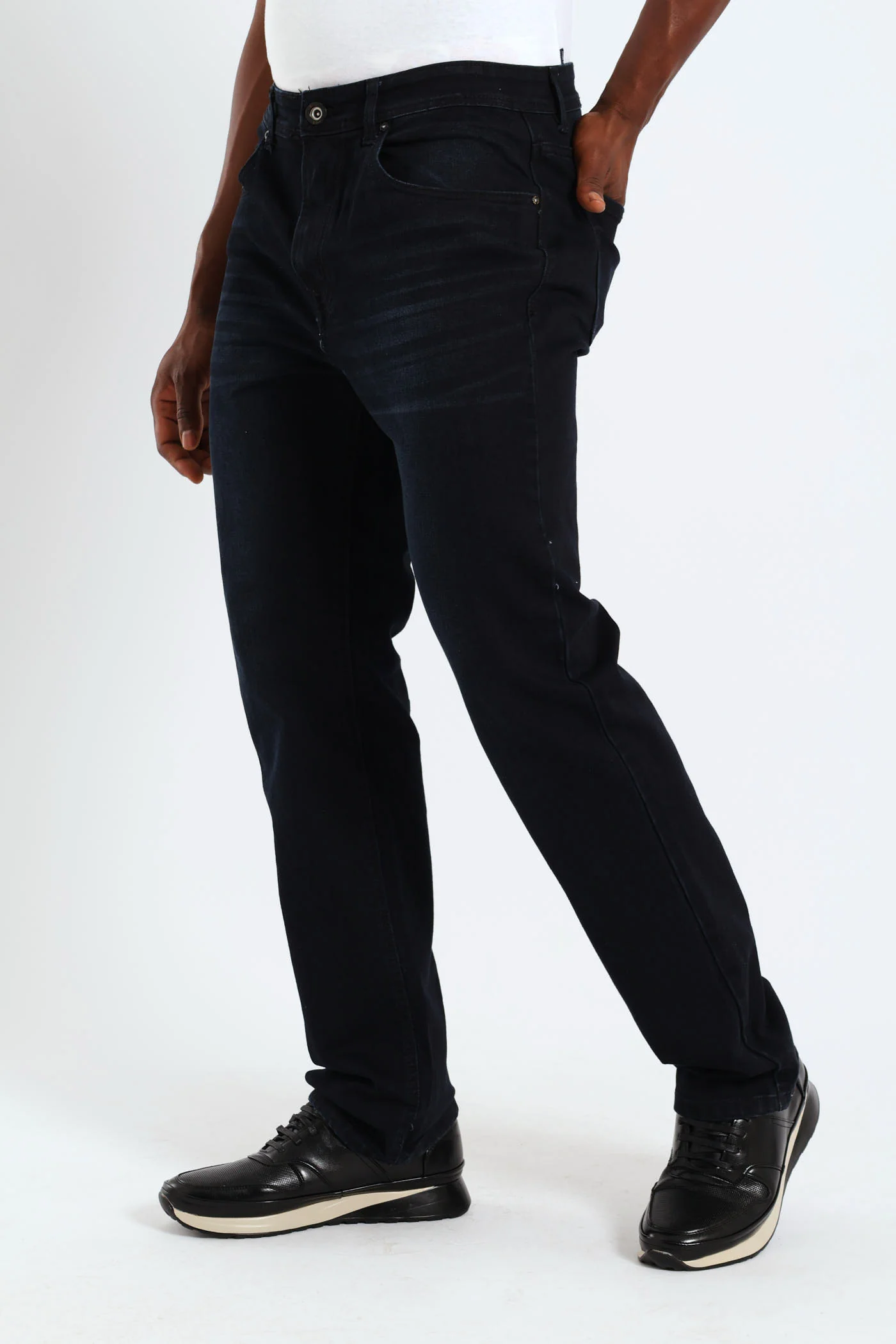 Crafted Straight Denim - Blue/Black - Image 4