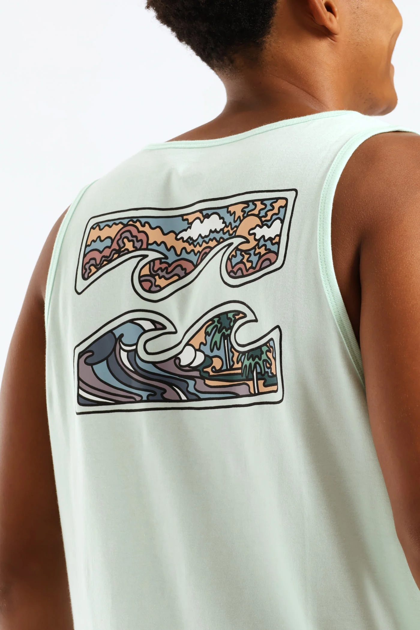 Crayon Wave Tee - Blue - Image 2