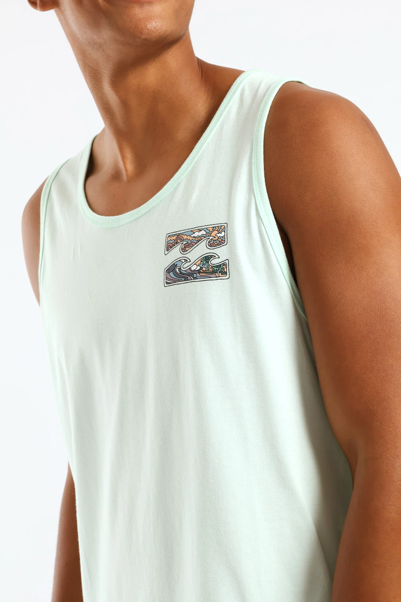 Crayon Wave Tee - Blue - Image 5