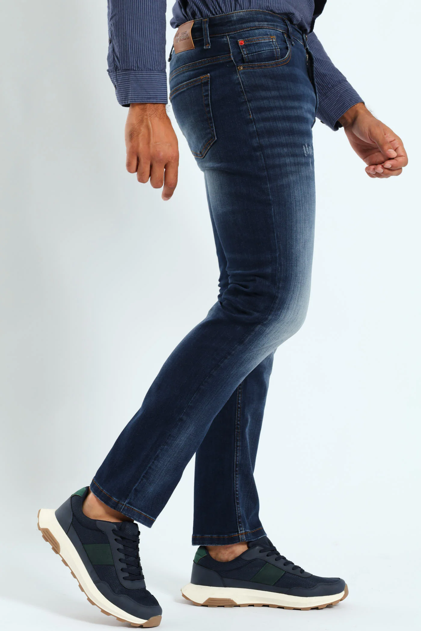 Crease Tint Slim Denim - Dark Blue - Image 2
