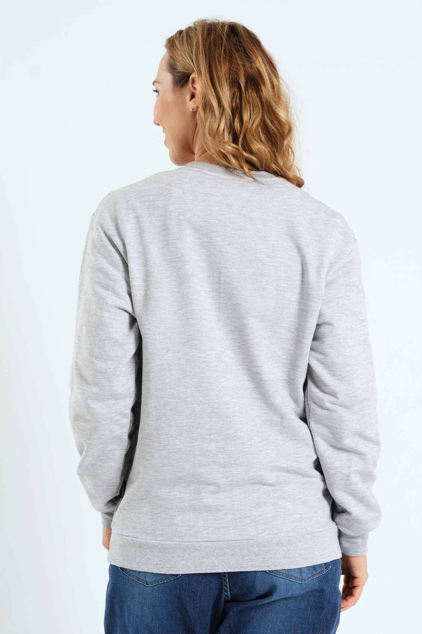Crew Neck Logo Tee - Grey Melange - Image 2