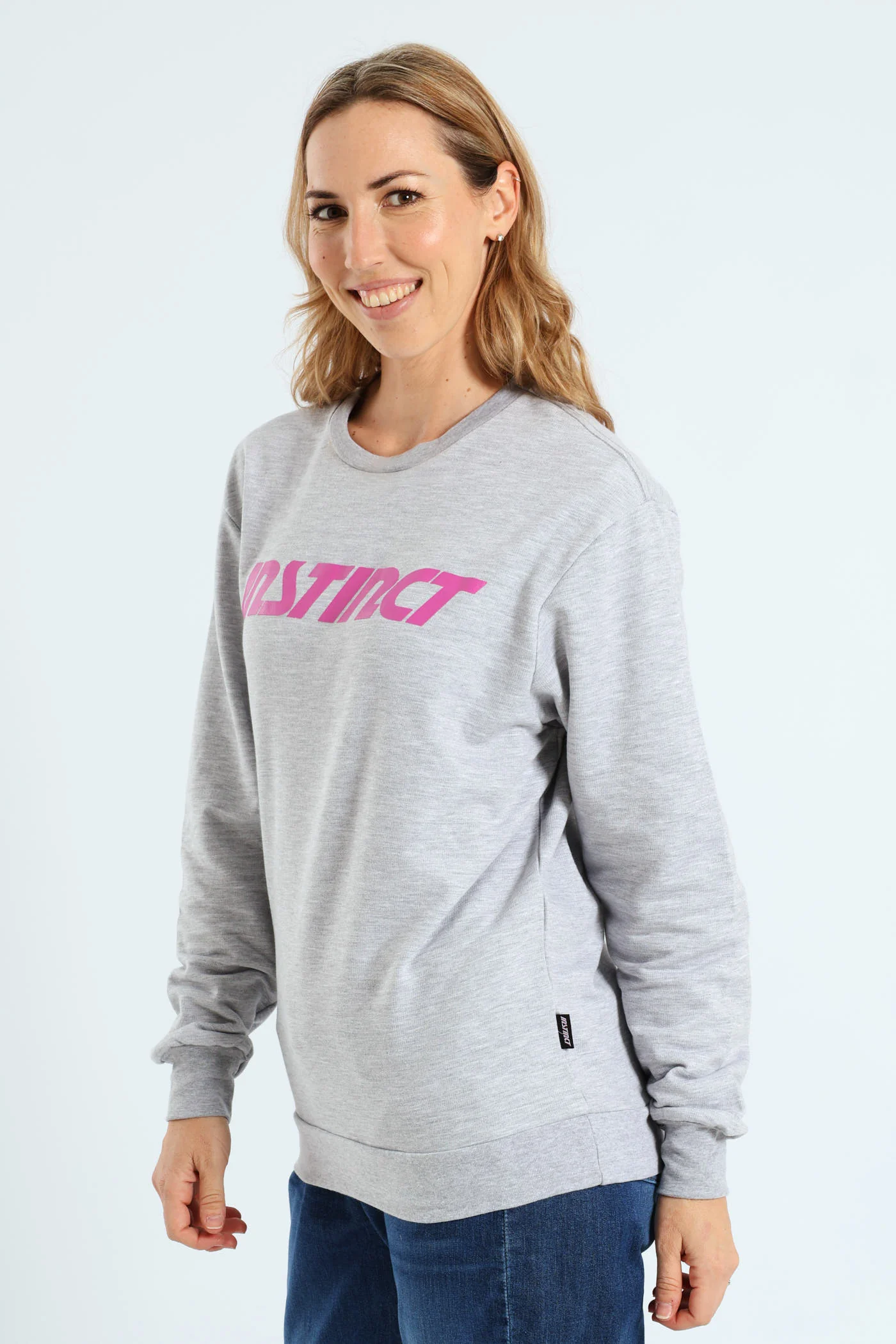 Crew Neck Logo Tee - Grey Melange - Image 3