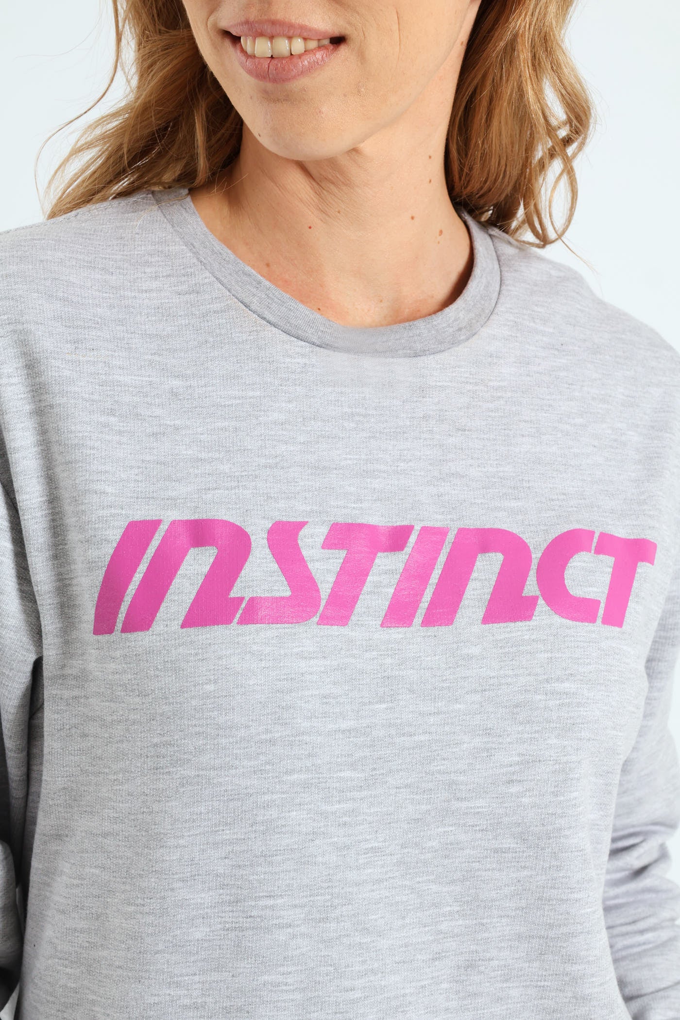 Crew Neck Logo Tee - Grey Melange - Image 4