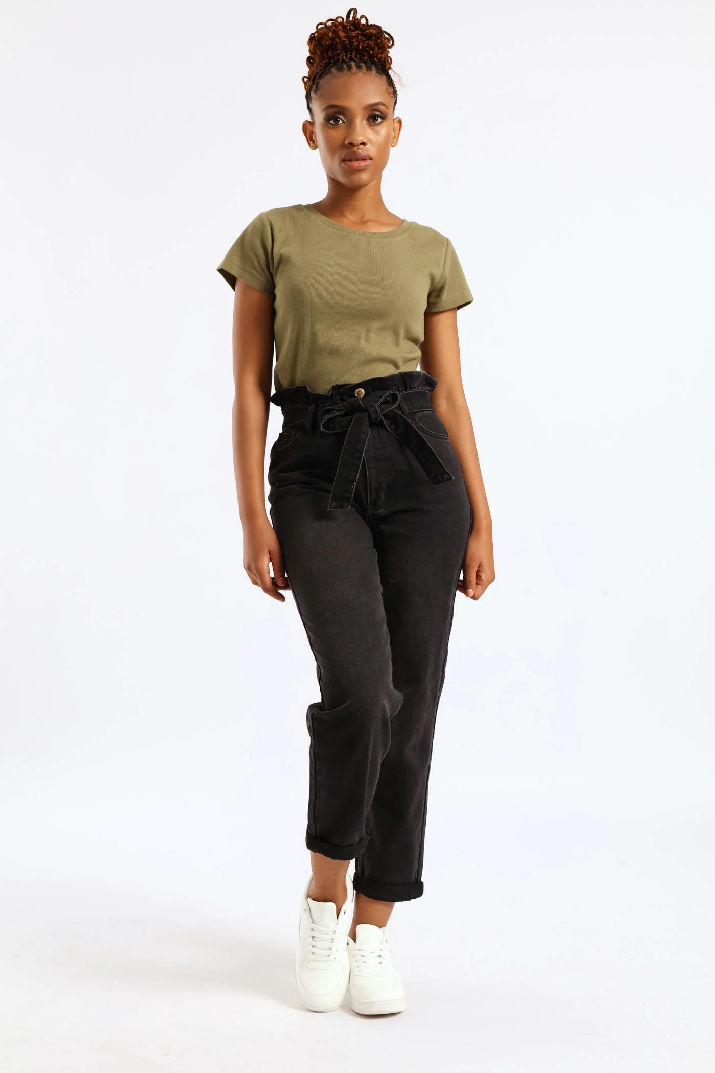 Crew Rib Fitted Tee - Meadow Green - Image 4