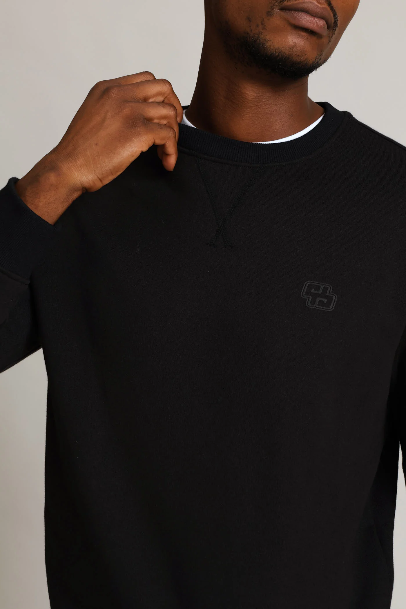 Crew Sweat Top - Black - Image 2