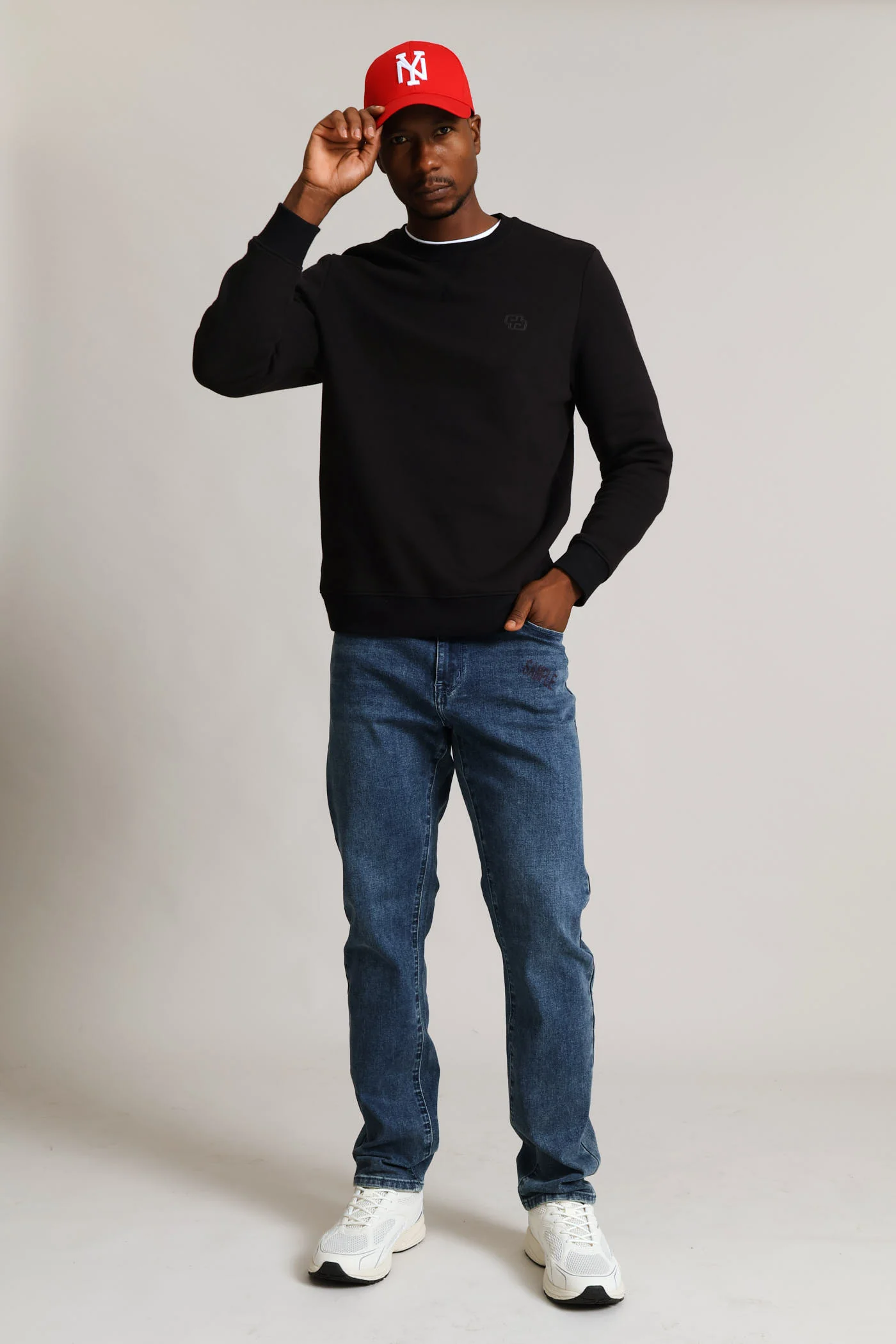 Crew Sweat Top - Black - Image 5