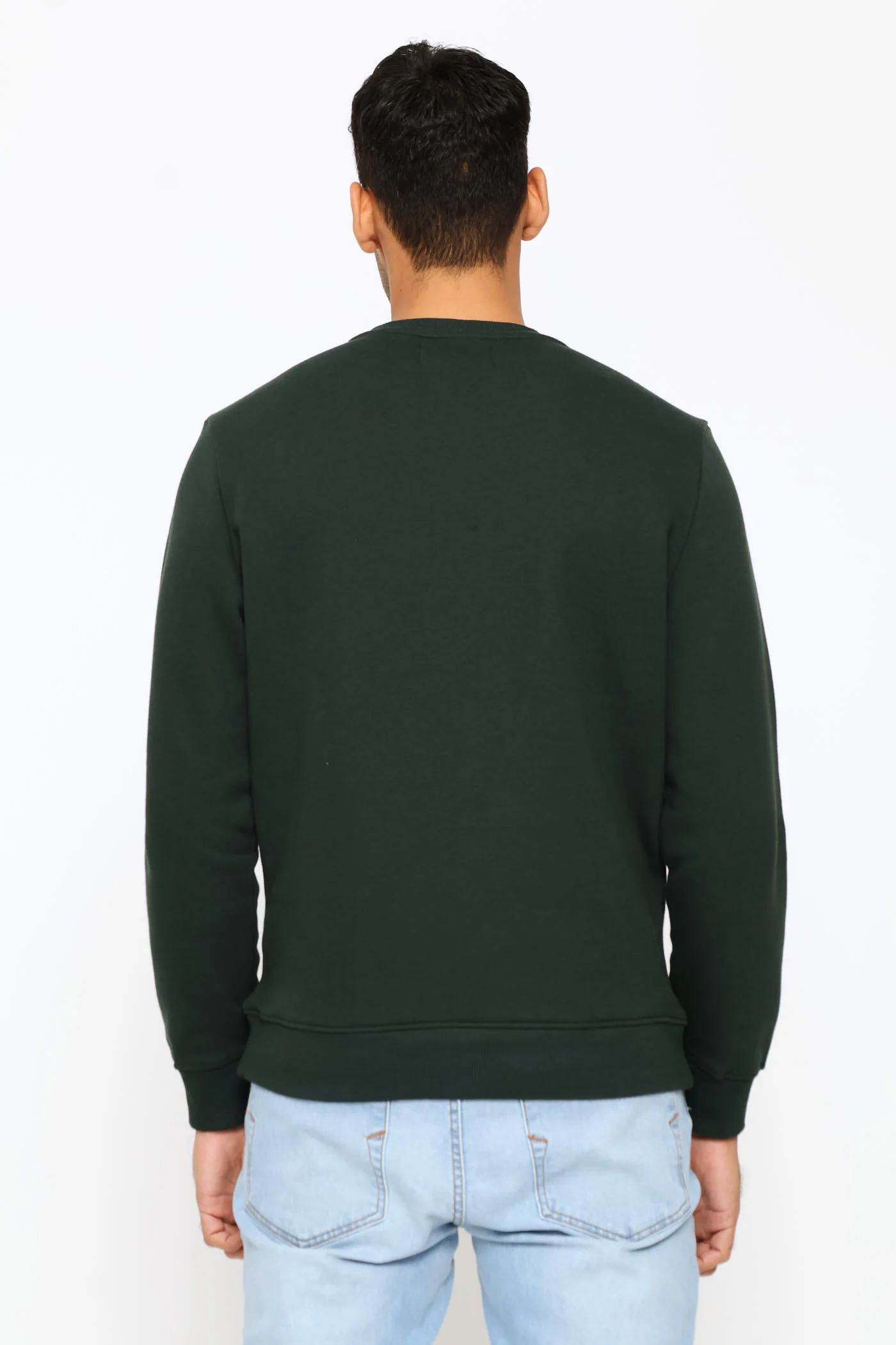 Crew Sweat Top - Hunter Green - Image 4