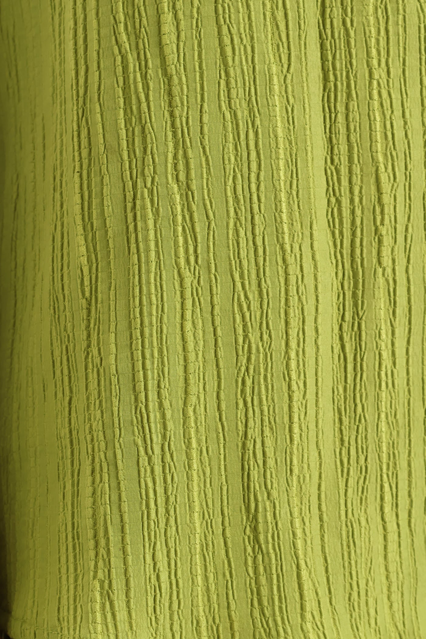 Crinkle  Shell Tank - Chartreuse - Image 5