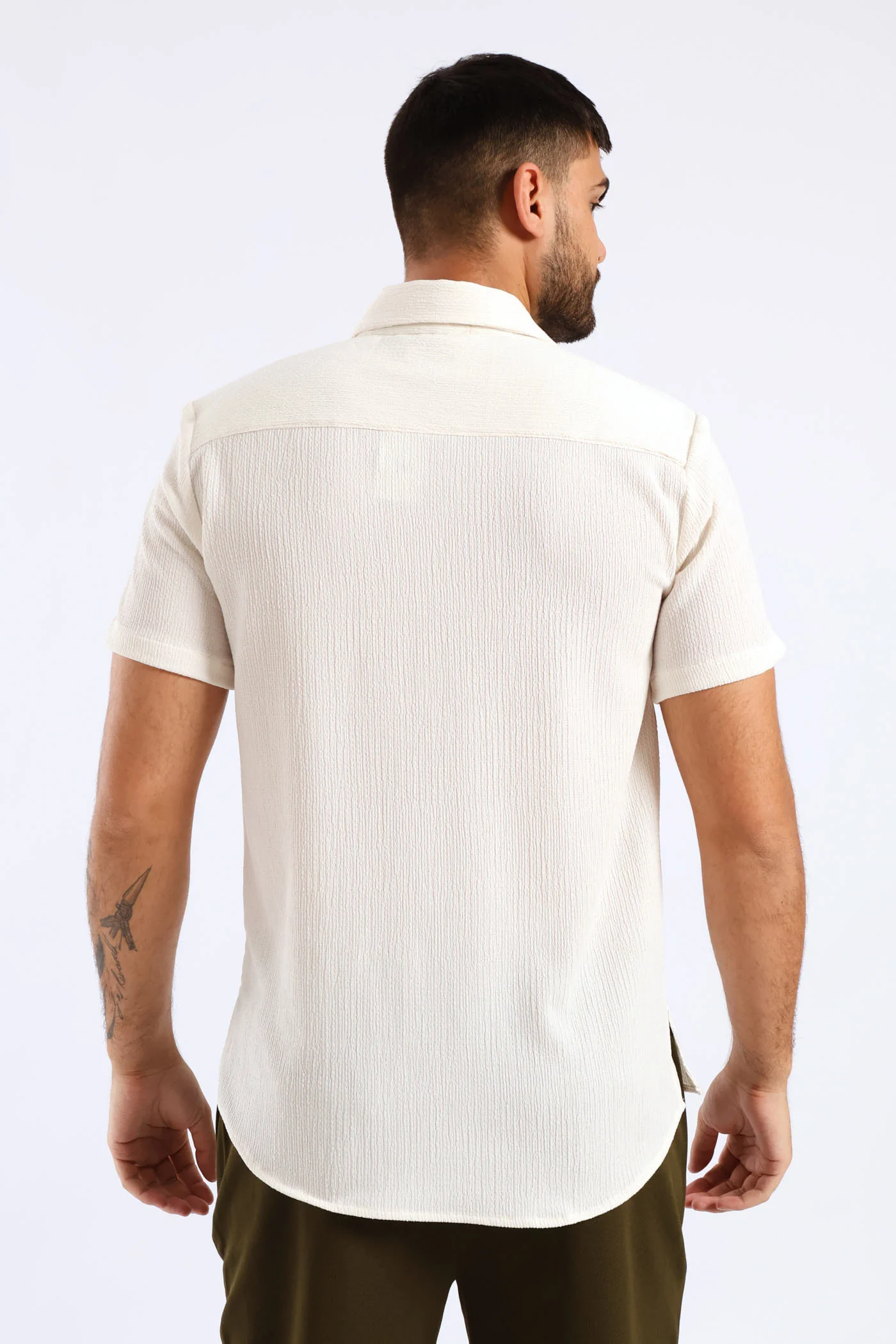 Crinkle Shirt - White - Image 2