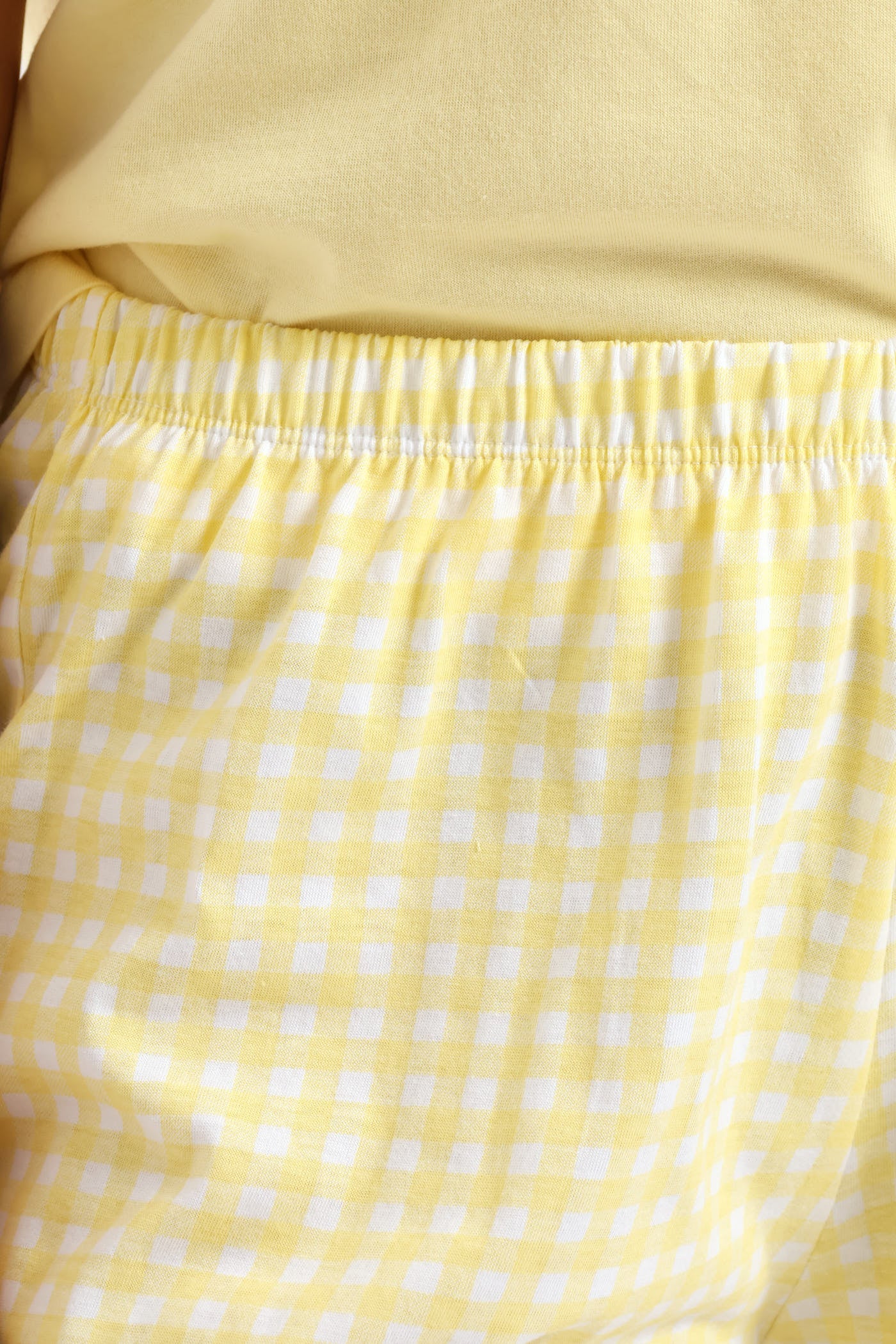 Crochet Daisy Knit Short Set - Yellow - Image 3