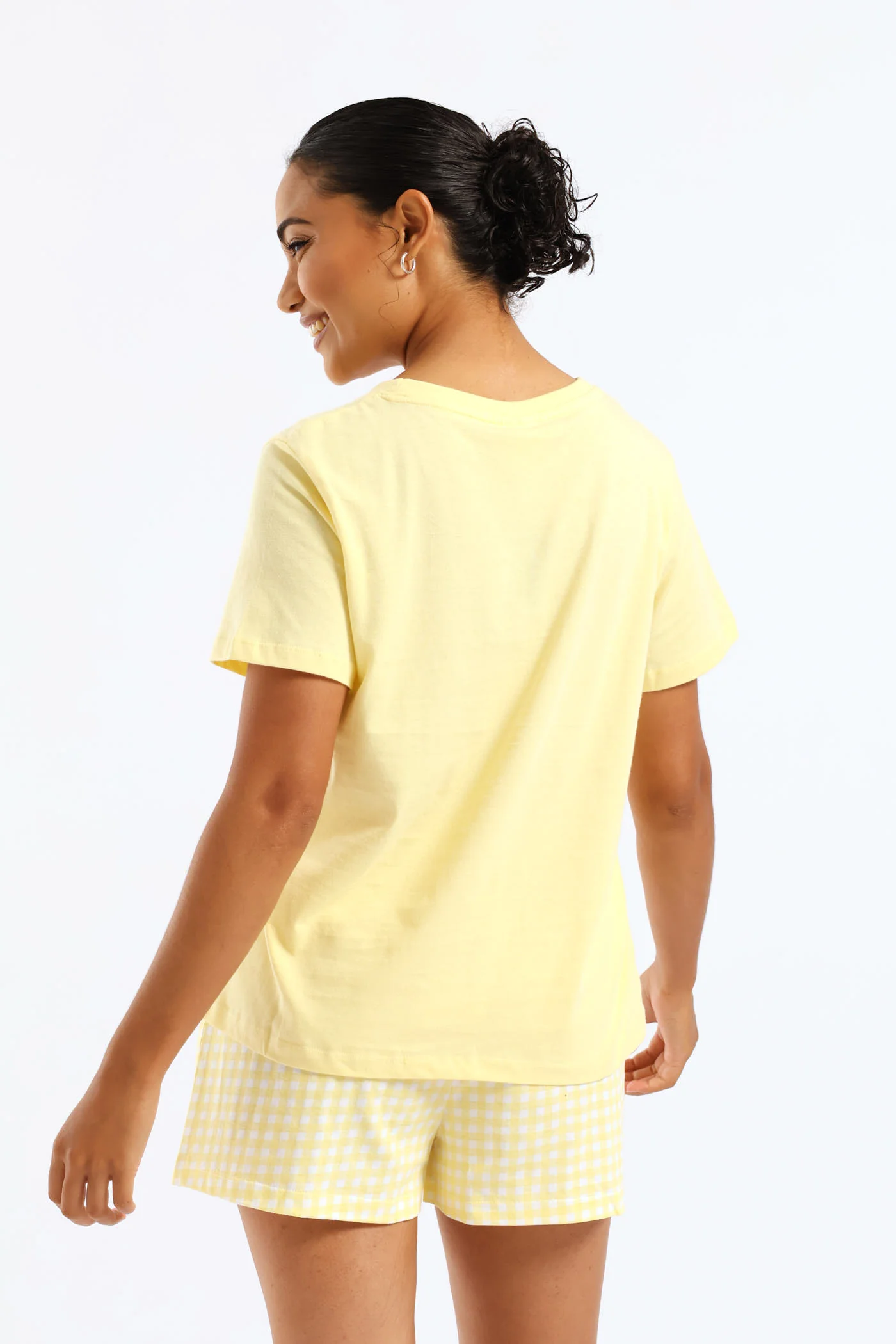 Crochet Daisy Knit Short Set - Yellow - Image 6