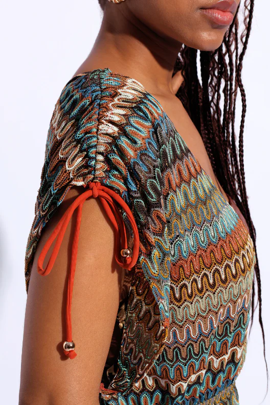 Crochet Mini Kimono - Multi - Image 3