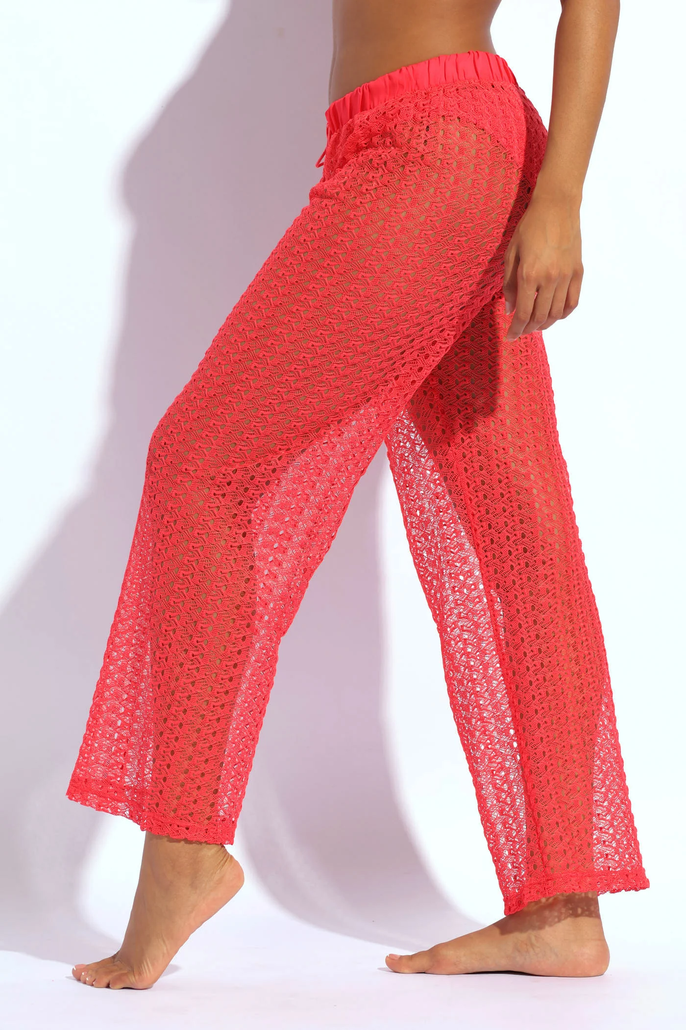Crochet Pants - Pink - Image 2