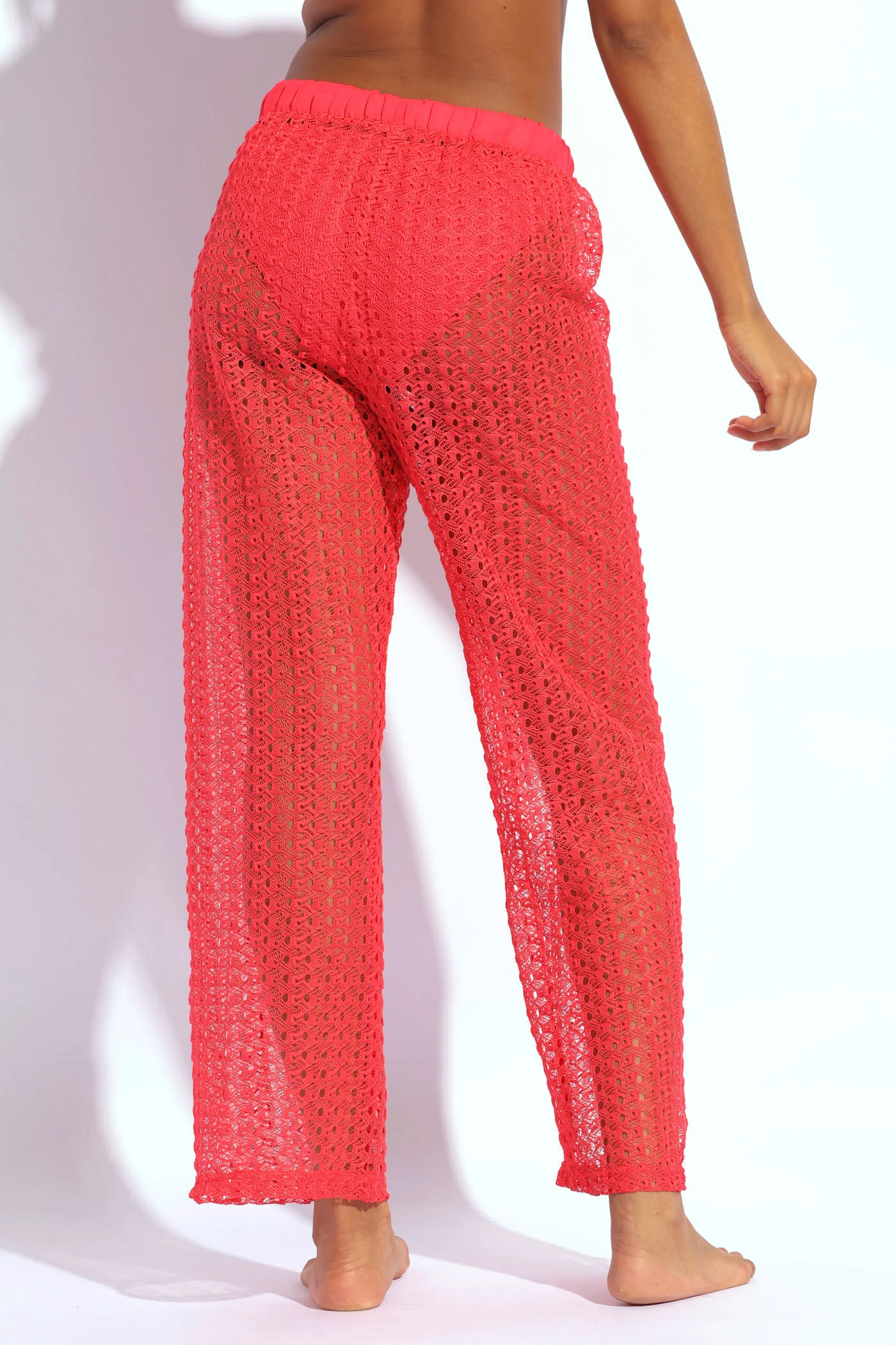 Crochet Pants - Pink - Image 3