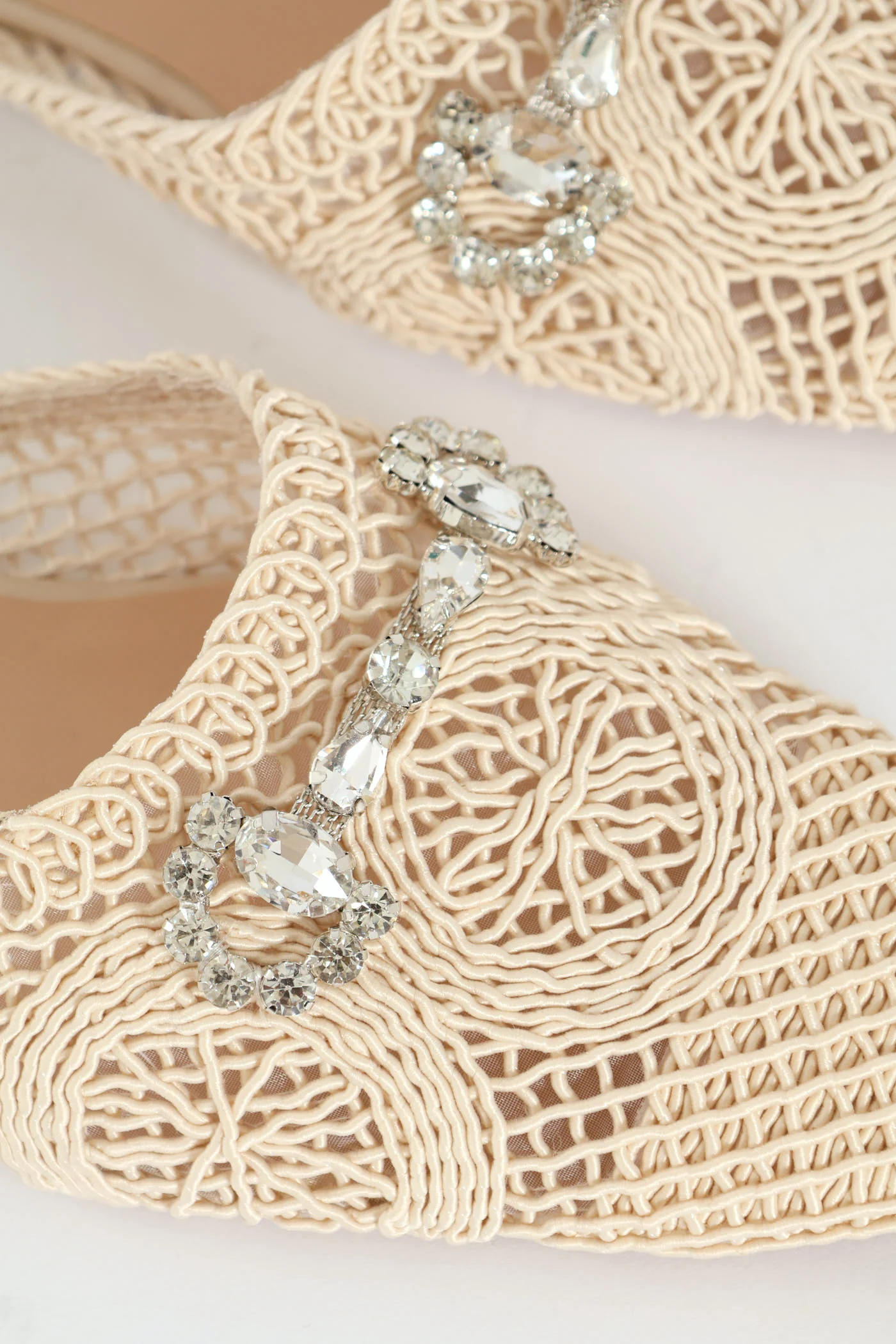 Crochet Push In With Trim - Natural - Image 2
