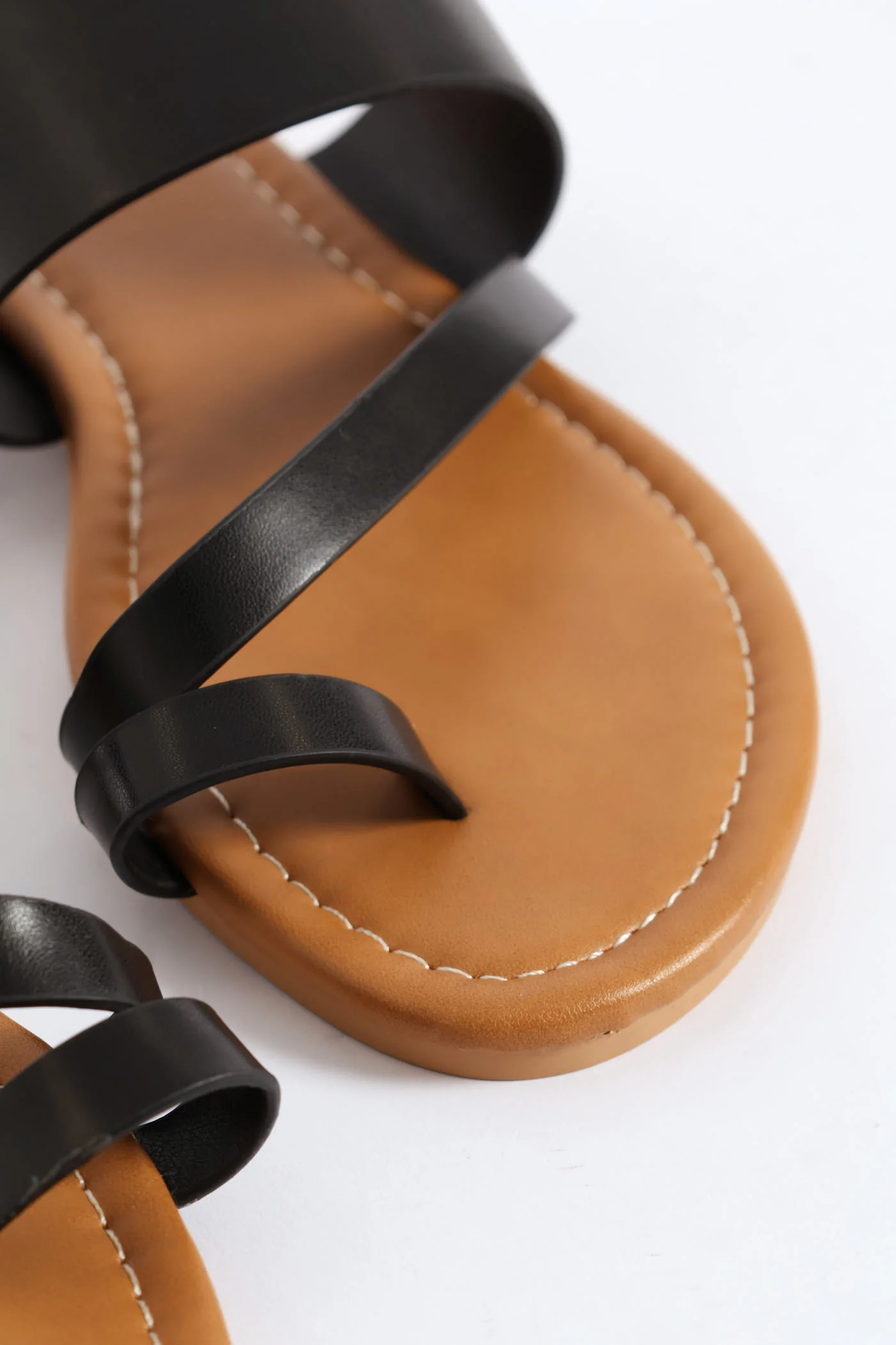 Crosstrap Toe Post Sandal - Black - Image 2