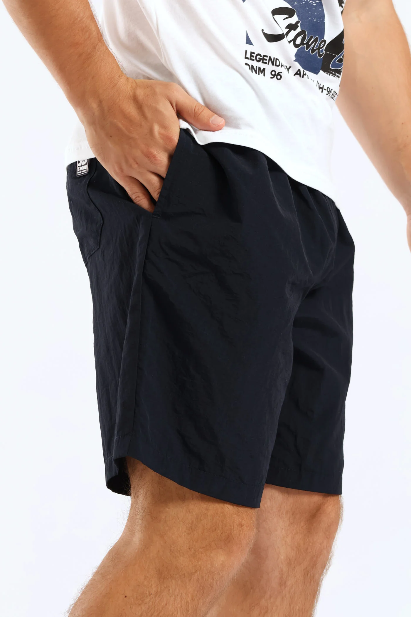 Crown Applique Swim Short - Navy - Image 4