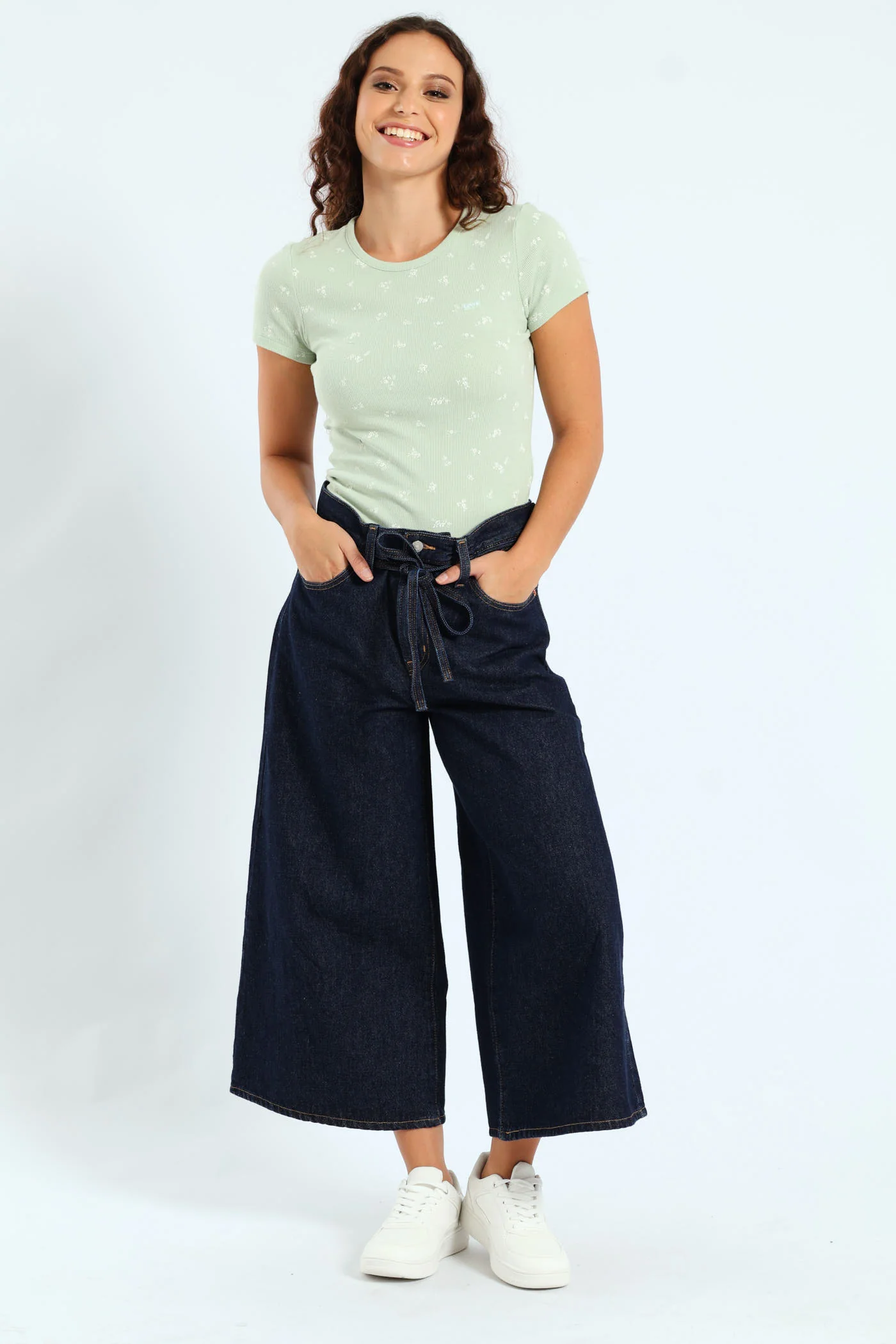 Culotte Pants - Dark Wash - Image 2