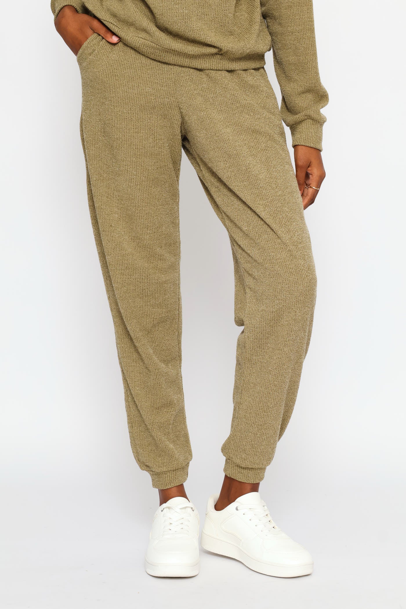 Cut & Sew Leisure Jogger - Olive - Image 3