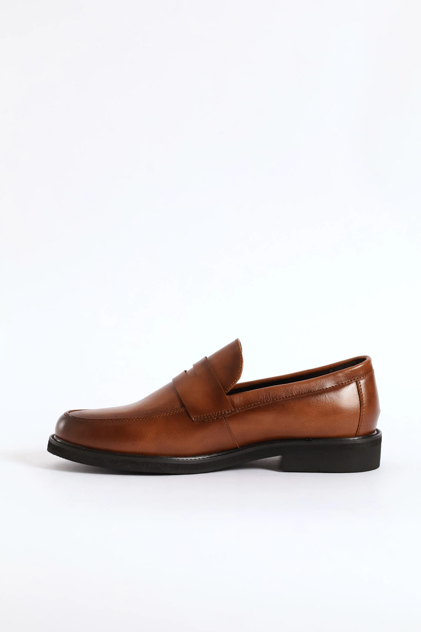 Cutout On Upper Band Slip On Formal Shoe - Tan - Image 5