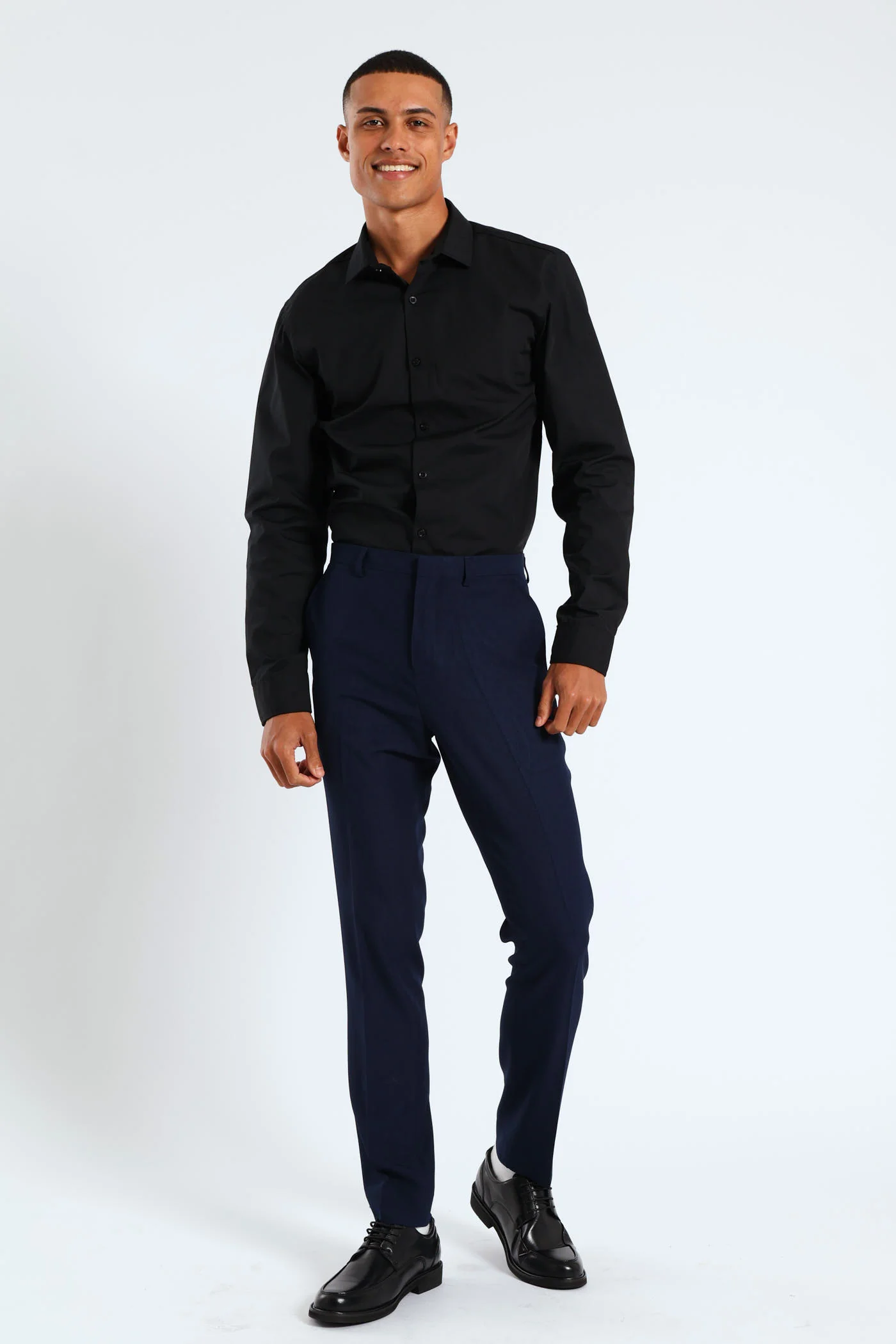 Easy Care Long Sleeve Shirt - Black - Image 7