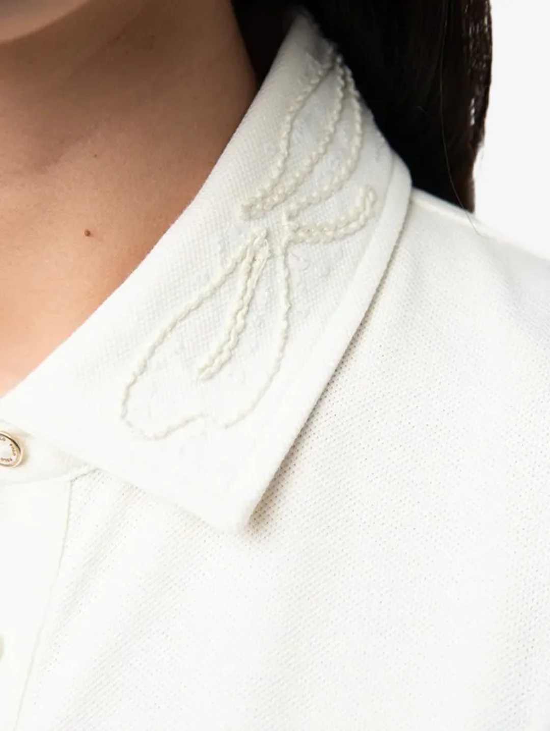 Dafne Embelished Golfer - Off White - Image 2