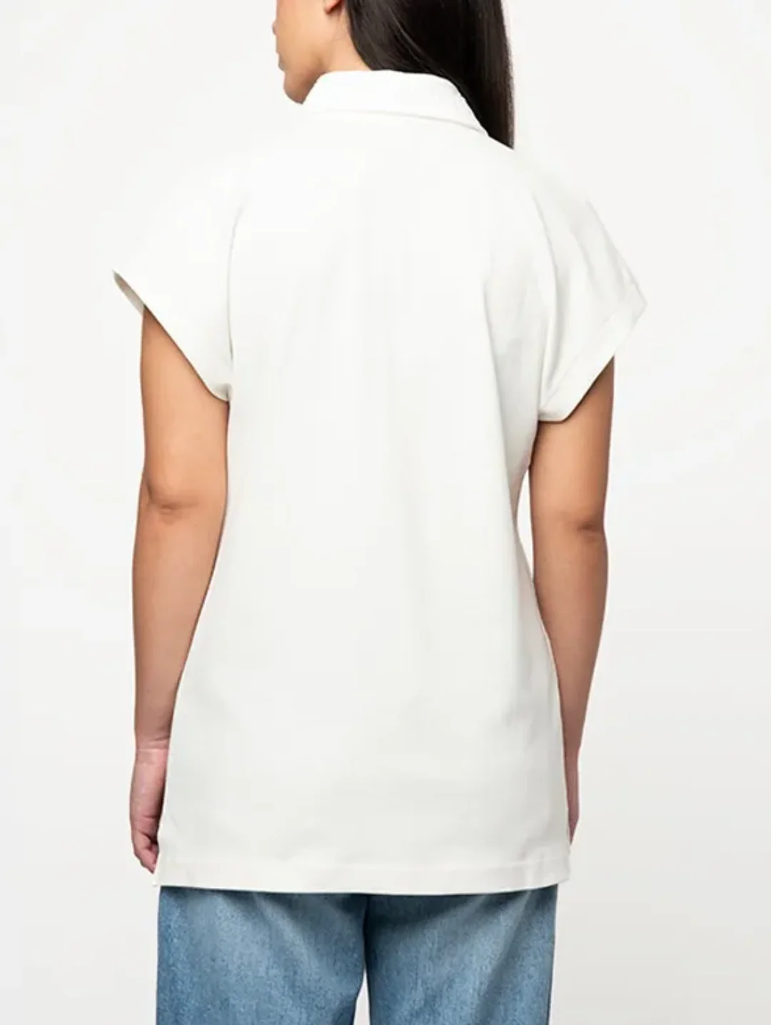 Dafne Embelished Golfer - Off White - Image 4