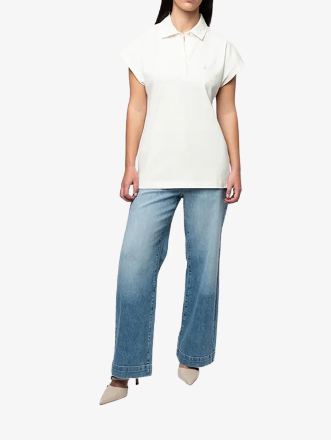 Dafne Embelished Golfer - Off White - Image 5