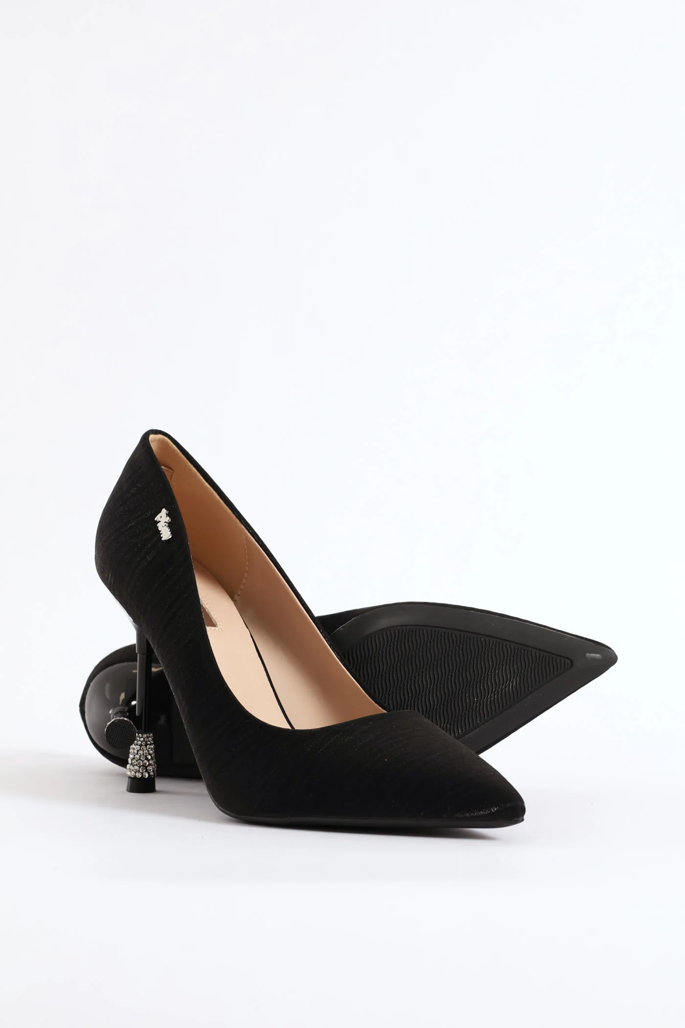 Daimond Detail Heel - Black - Image 3