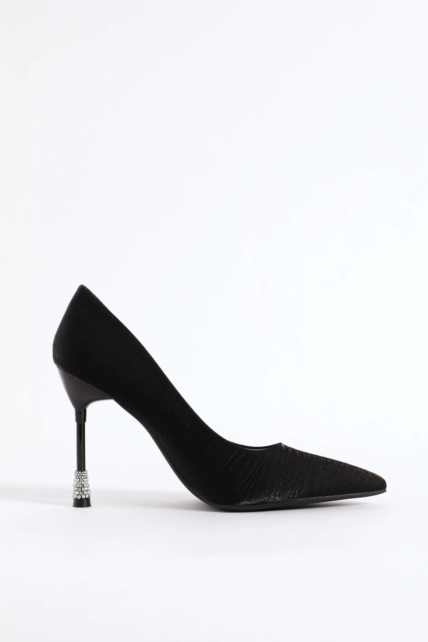 Daimond Detail Heel - Black - Image 5