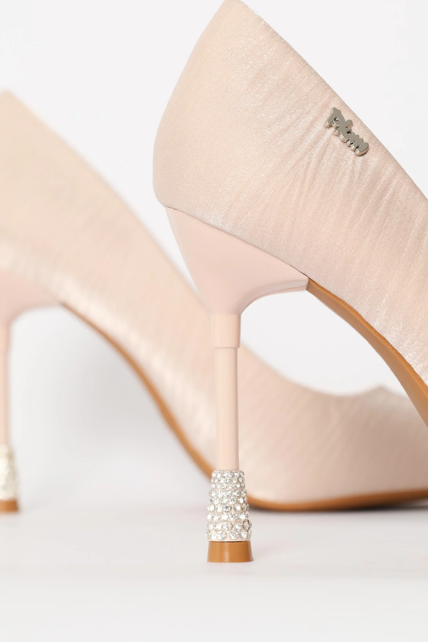Daimond Detail Heel - Nude - Image 2