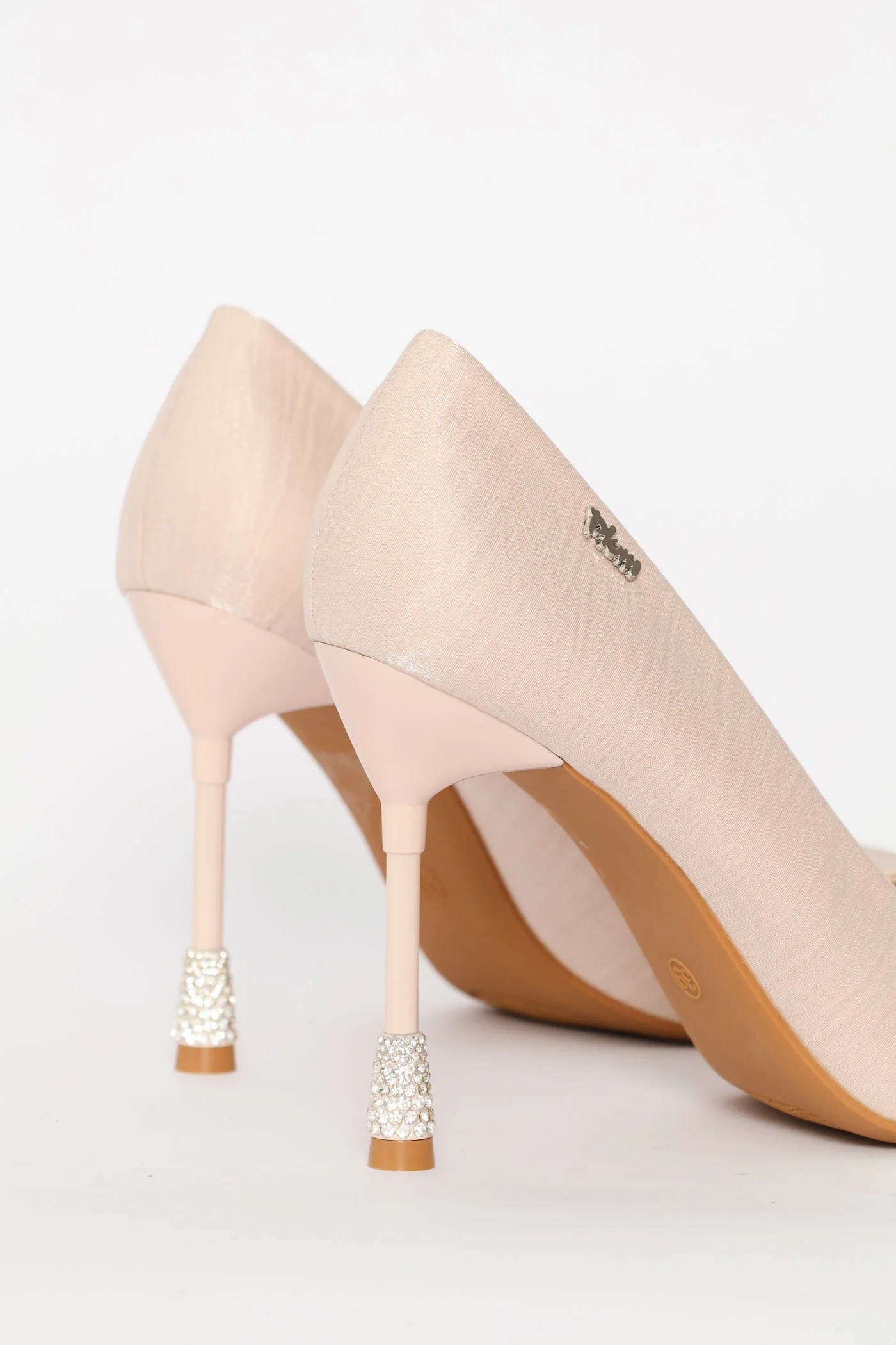 Daimond Detail Heel - Nude - Image 5
