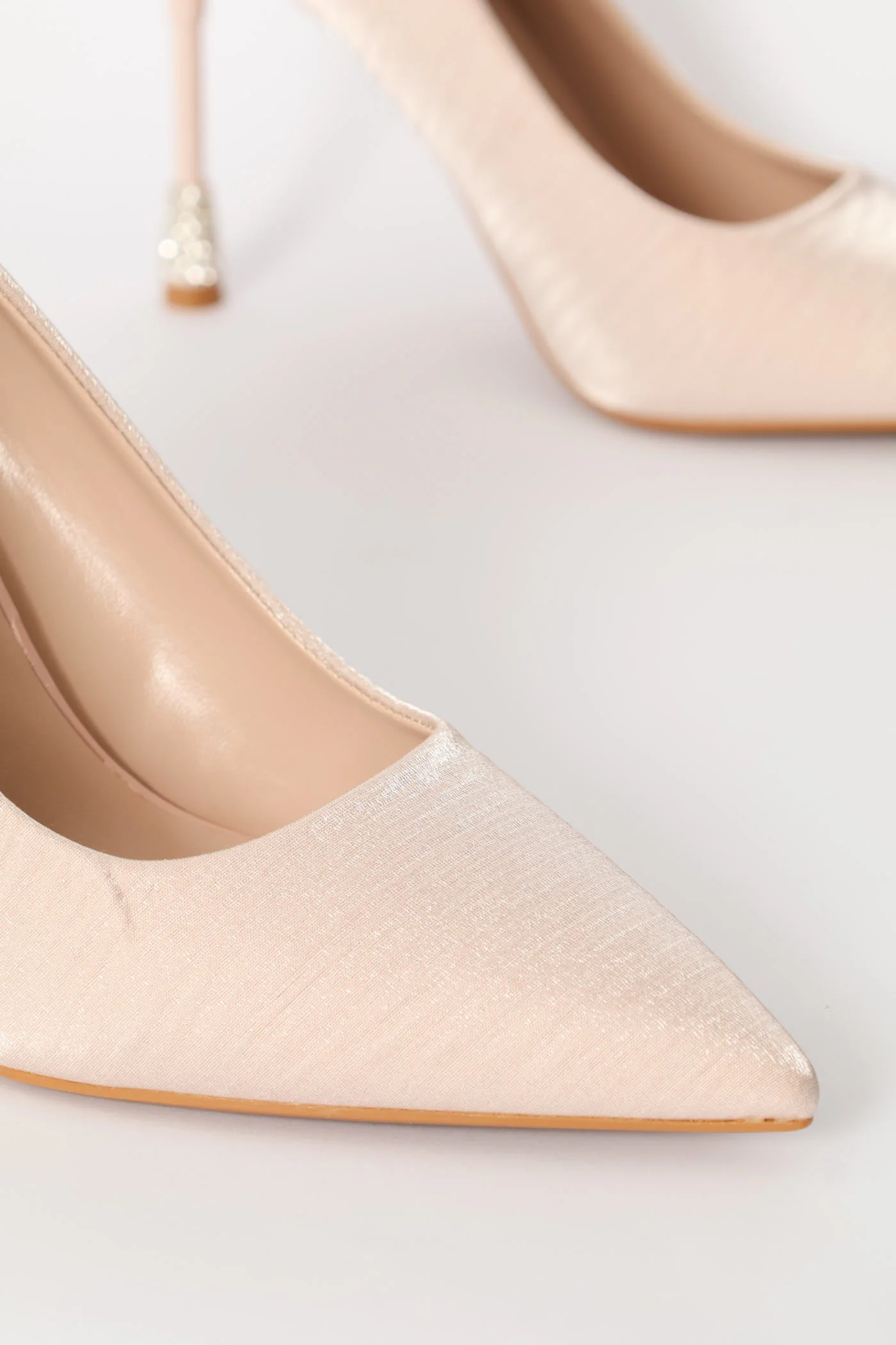 Daimond Detail Heel - Nude - Image 6