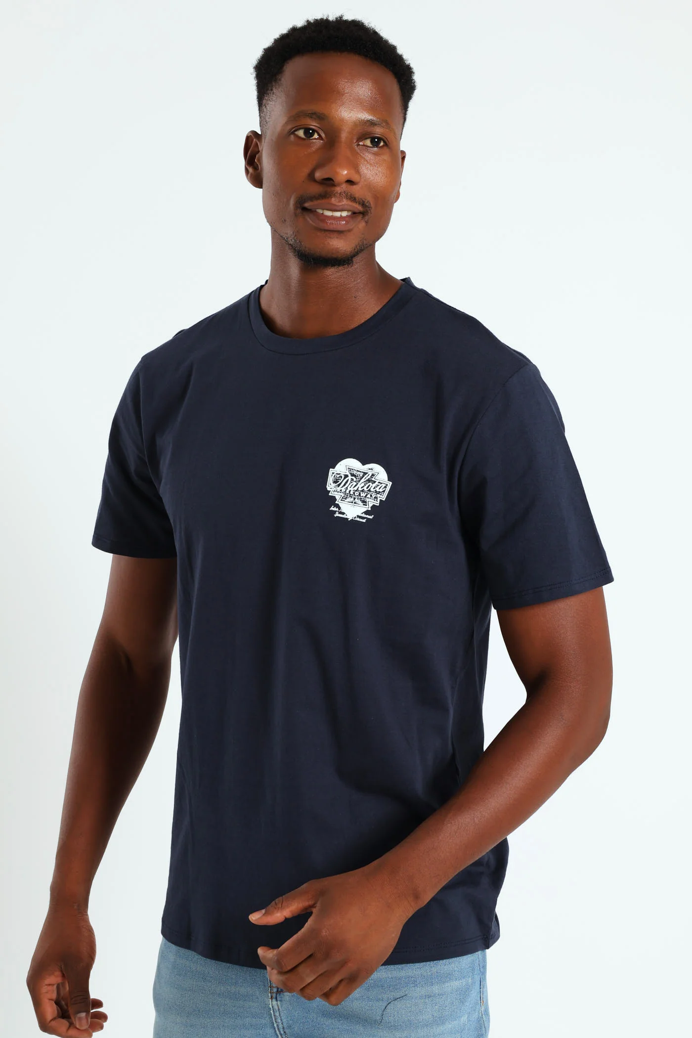 Dakota Speedway Front & Back Tee - Navy - Image 3