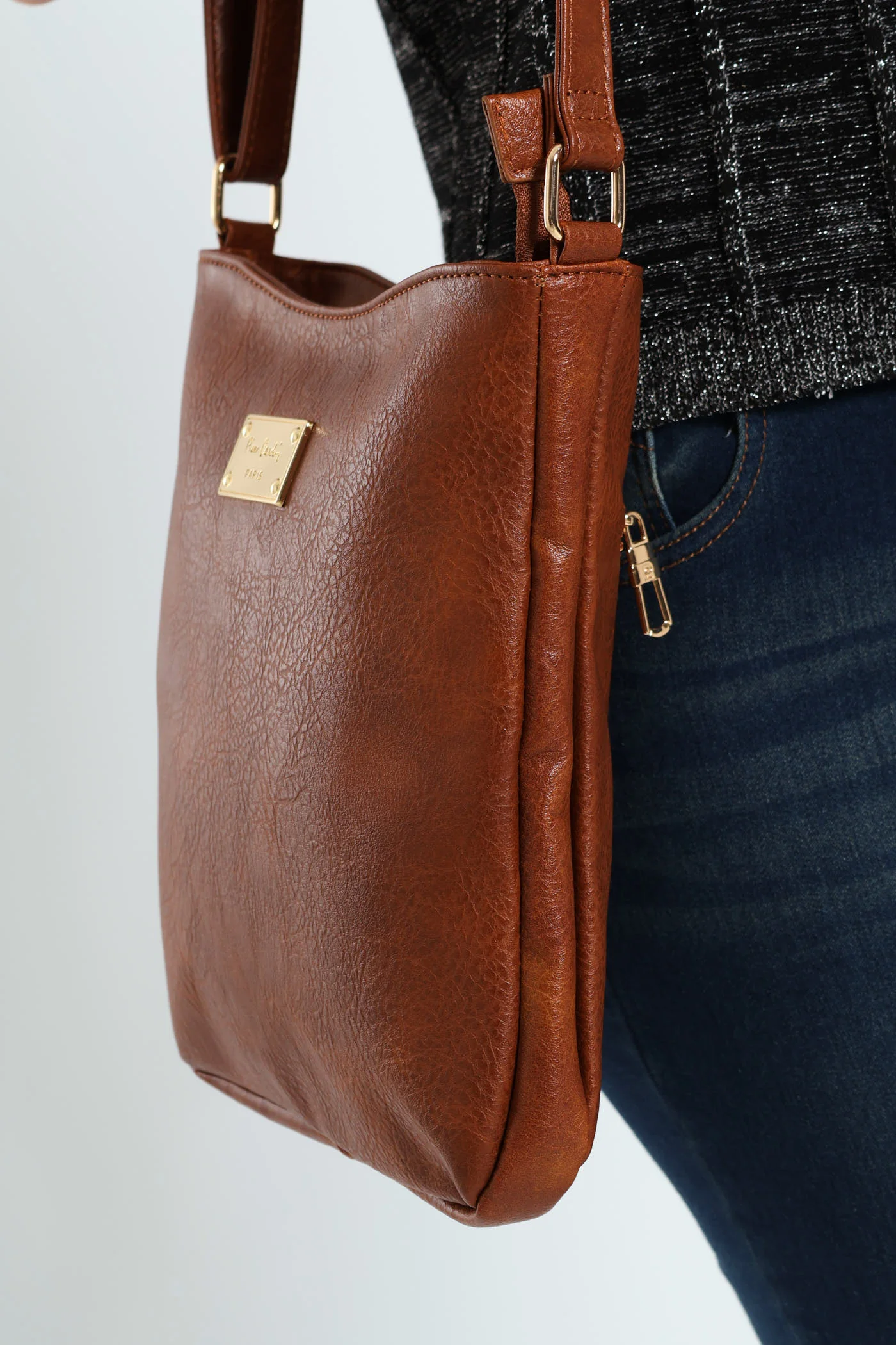 Danica Crossbody Bag - Tan - Image 5