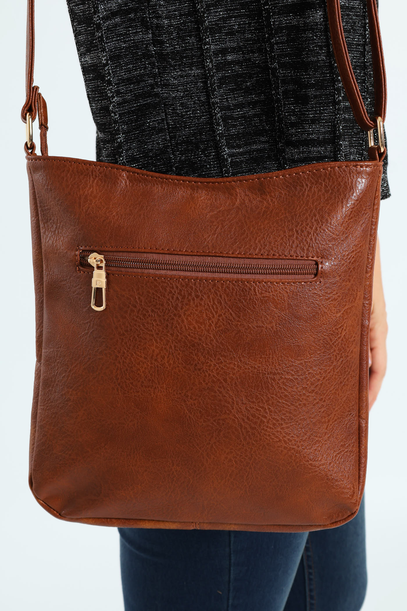 Danica Crossbody Bag - Tan - Image 6