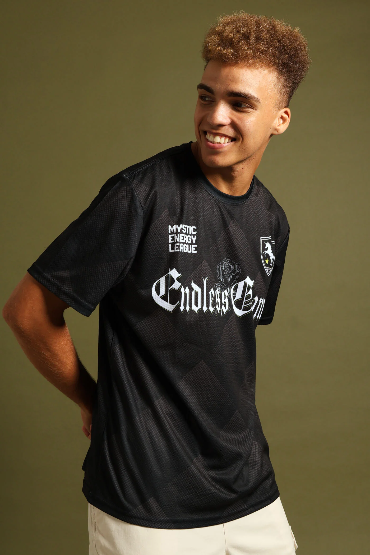 Dark Sport Jersey Tee - Black - Image 4