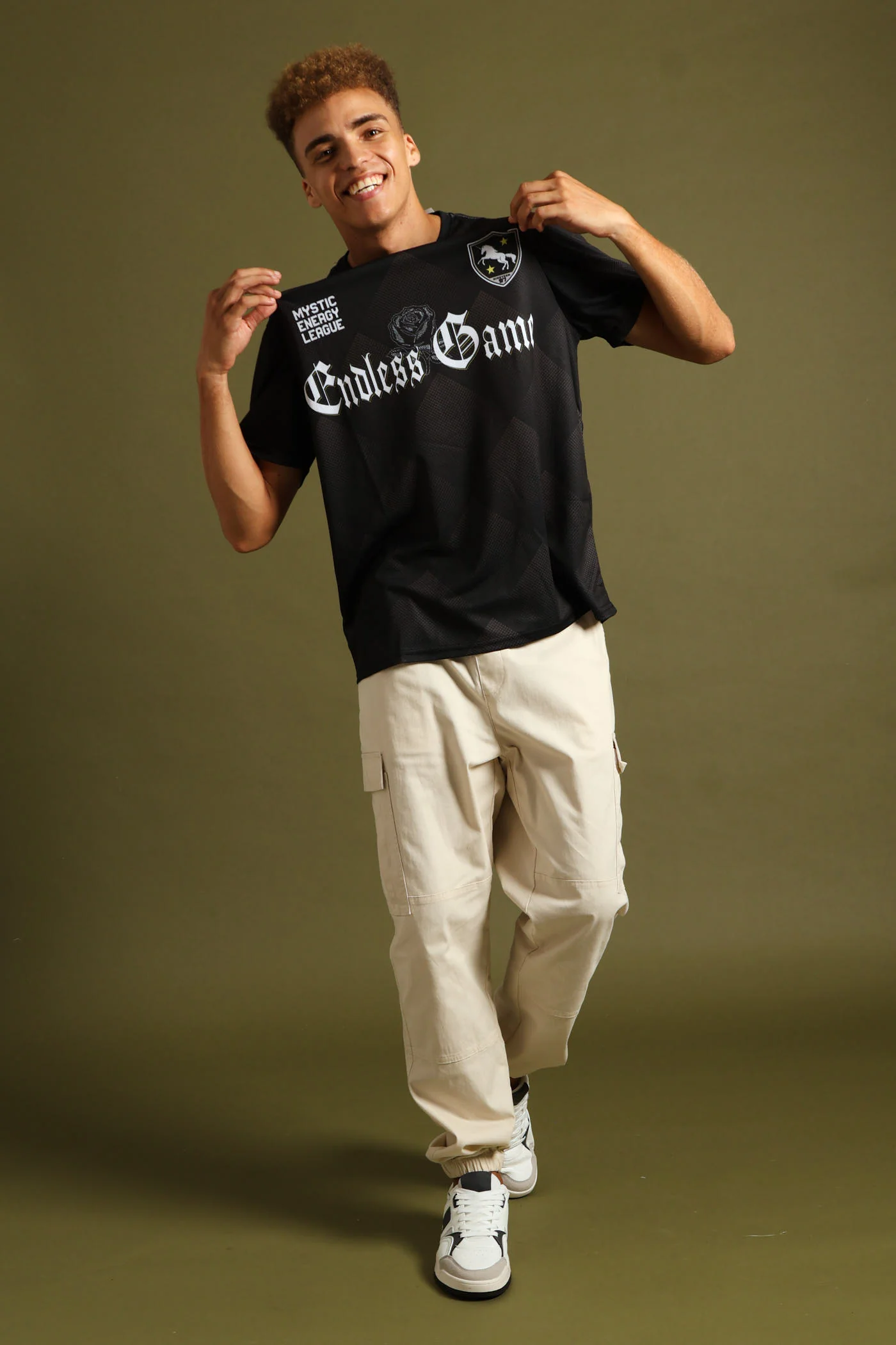 Dark Sport Jersey Tee - Black - Image 5