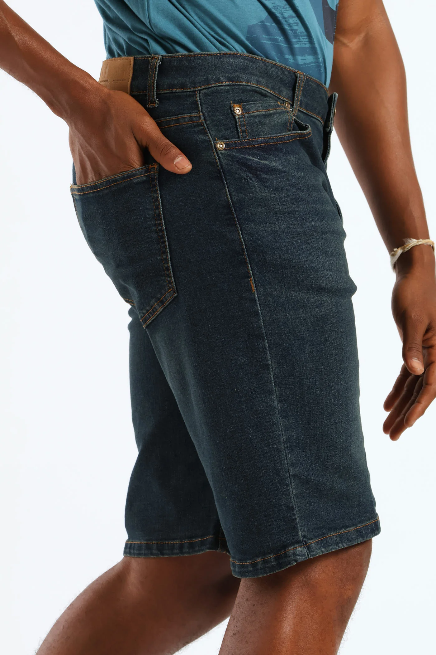Dark Tint Denim Short - Dark Wash - Image 4